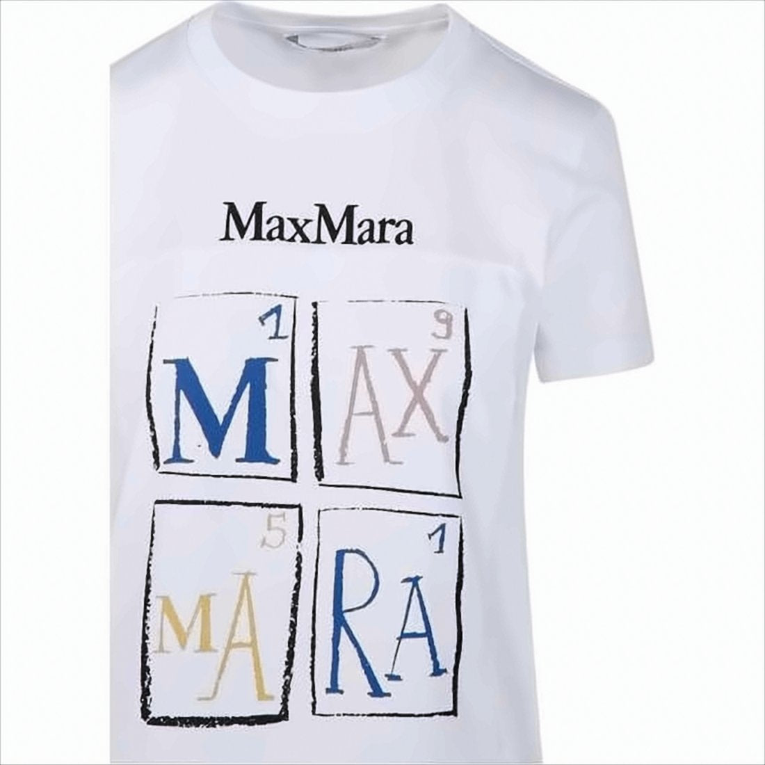 Graphic Print Short-Sleeved Cotton T-Shirt