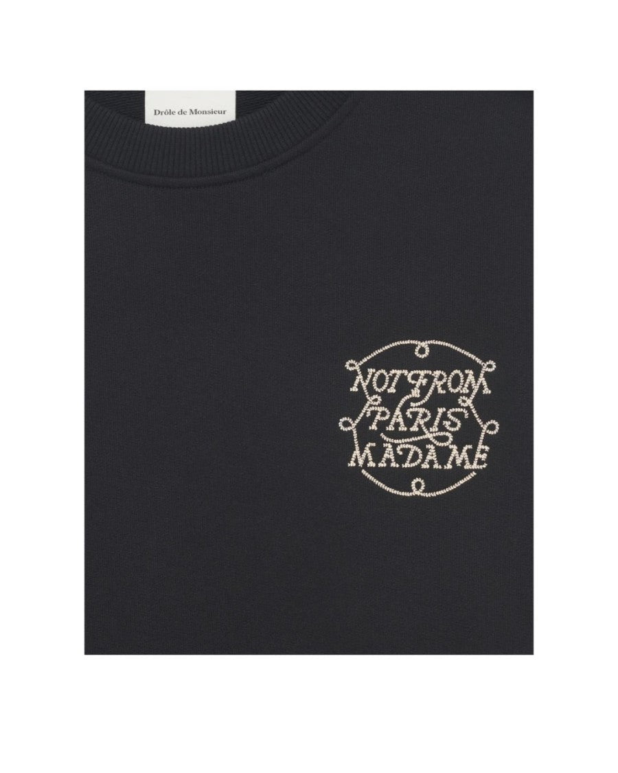 Not from Paris Madame' Black Sweatshirt