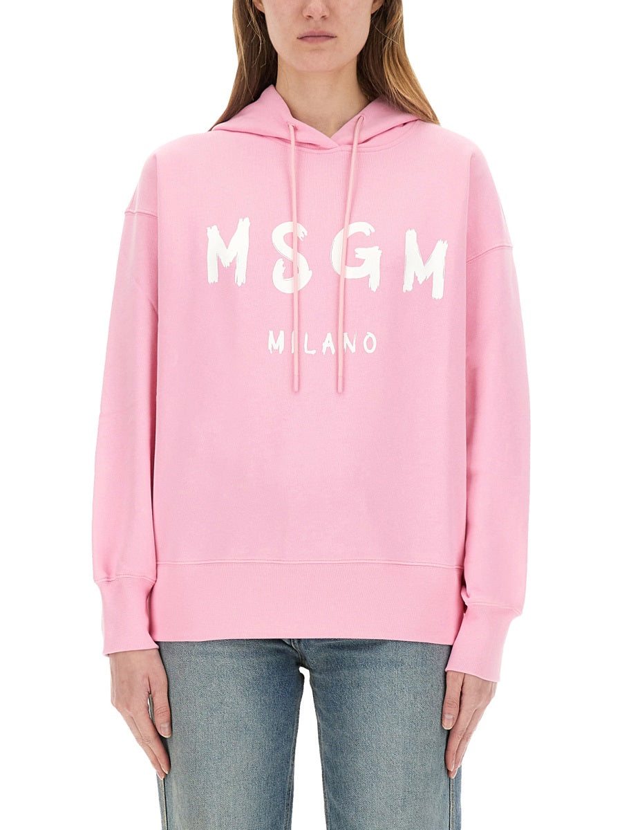 Relaxed Fit Pink Sweatshirt