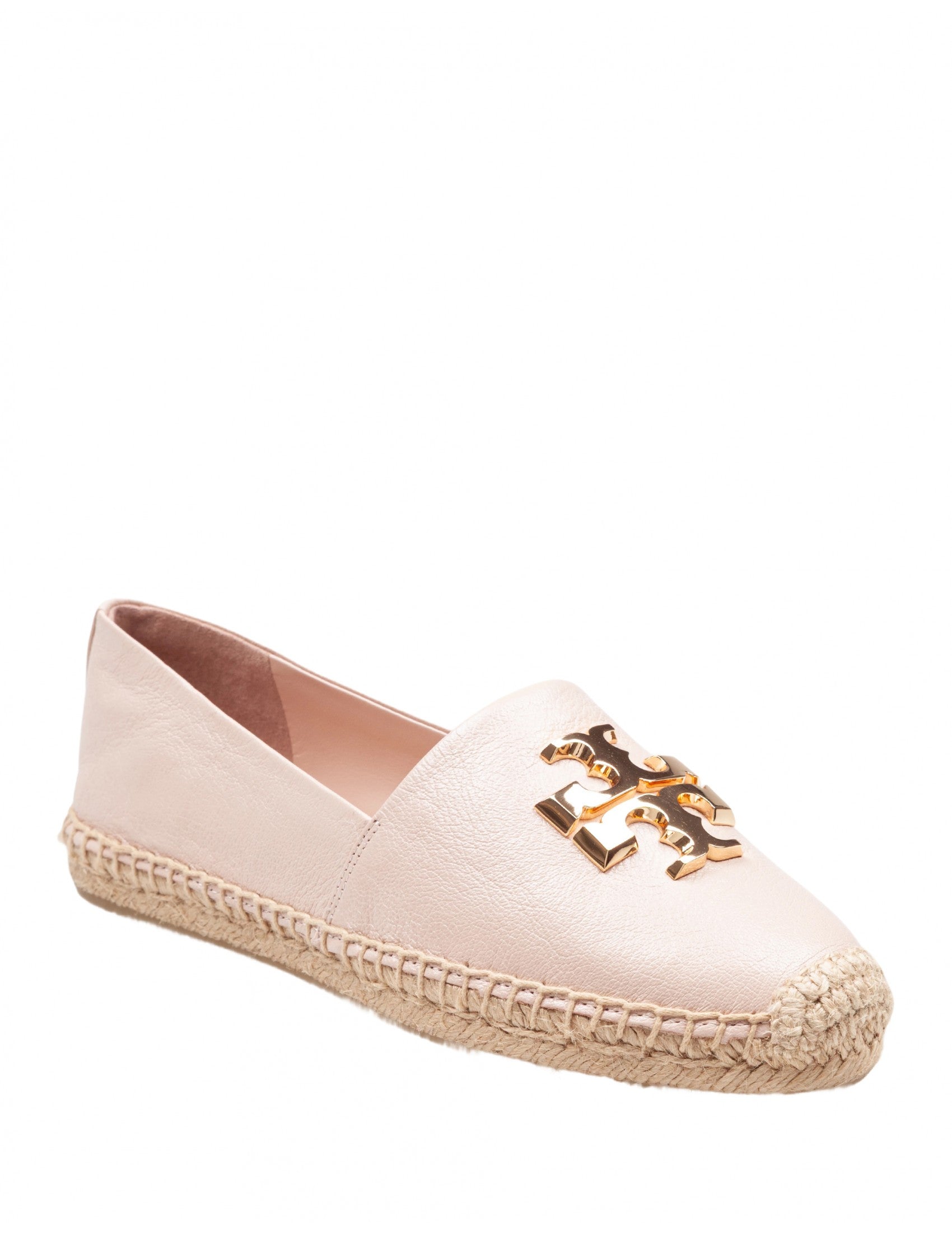 Eleanor Espadrille In Leather Color Rose