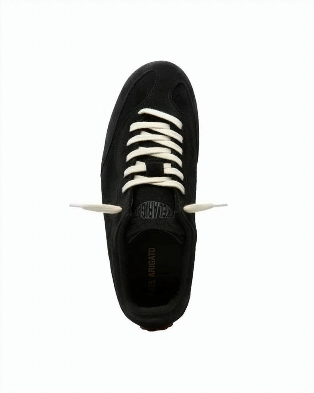 Sleek Low-Profile Black Suede Sneakers