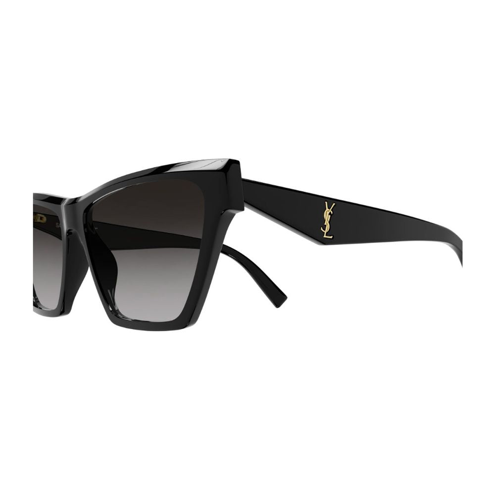 Sl M103 Linea Monogram Glossy Black Cat-Eye Sunglasses