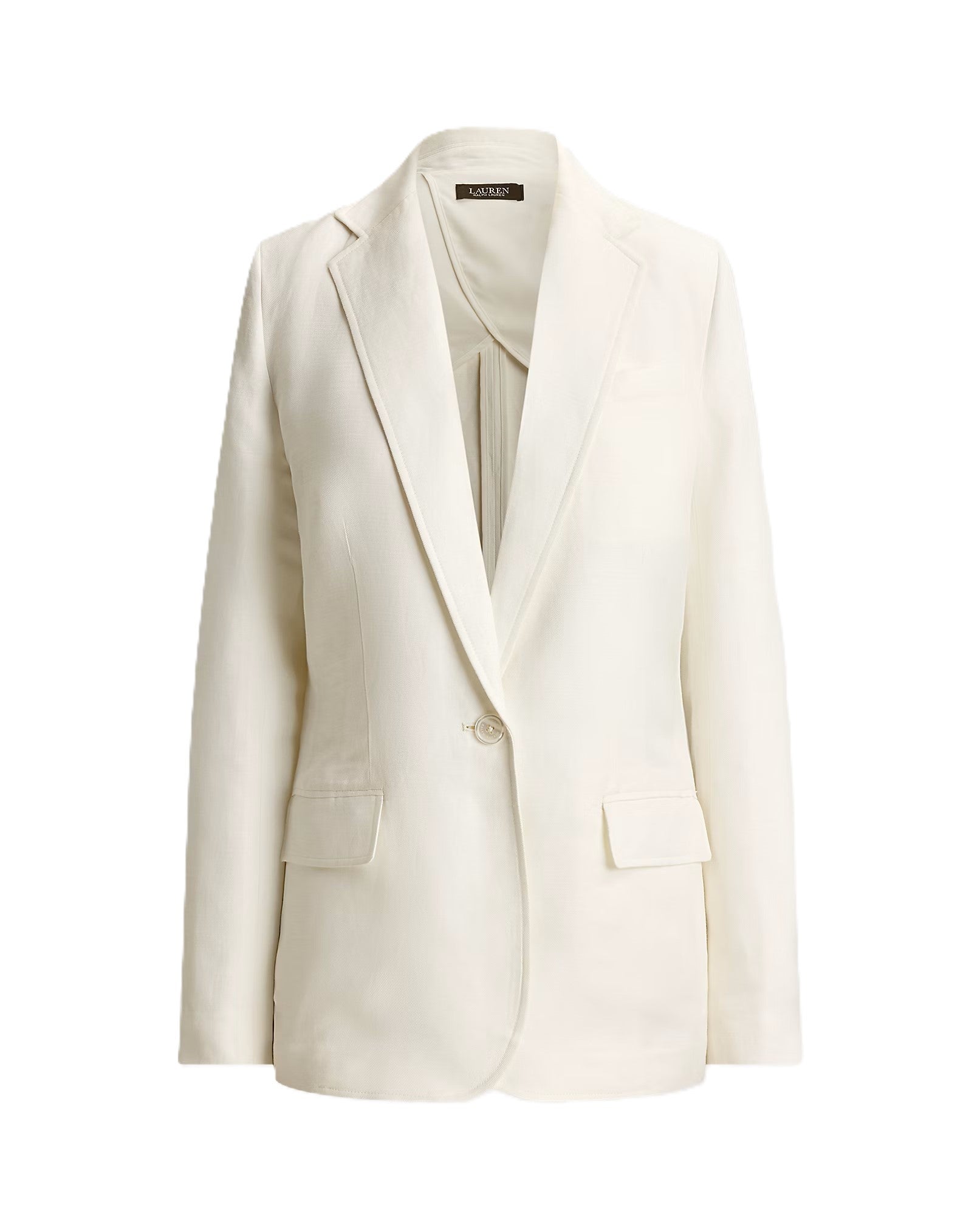 White Light Linen Blazer Jacket