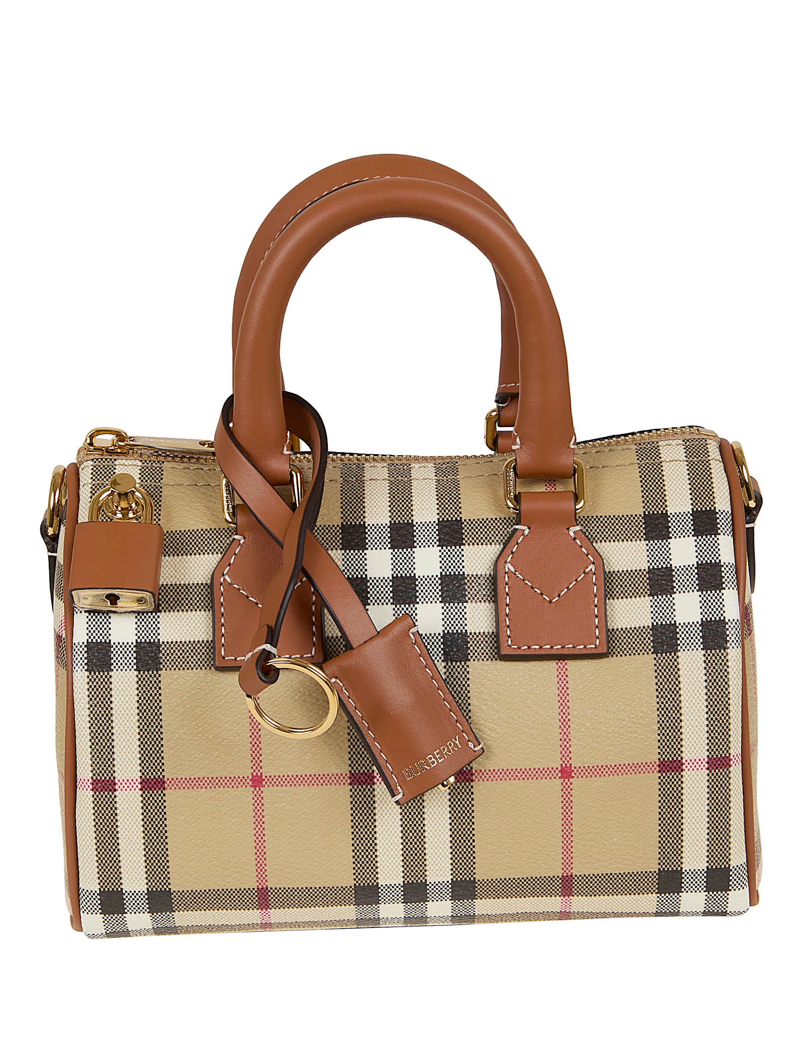 Checkered Structured Handbag