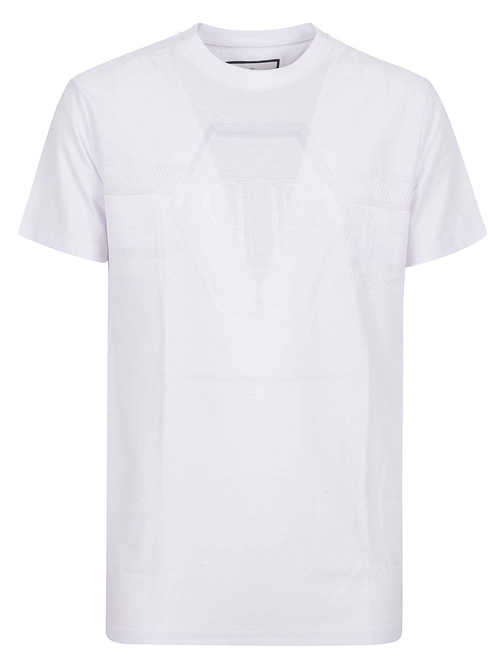 Short-Sleeve Textured White T-Shirt