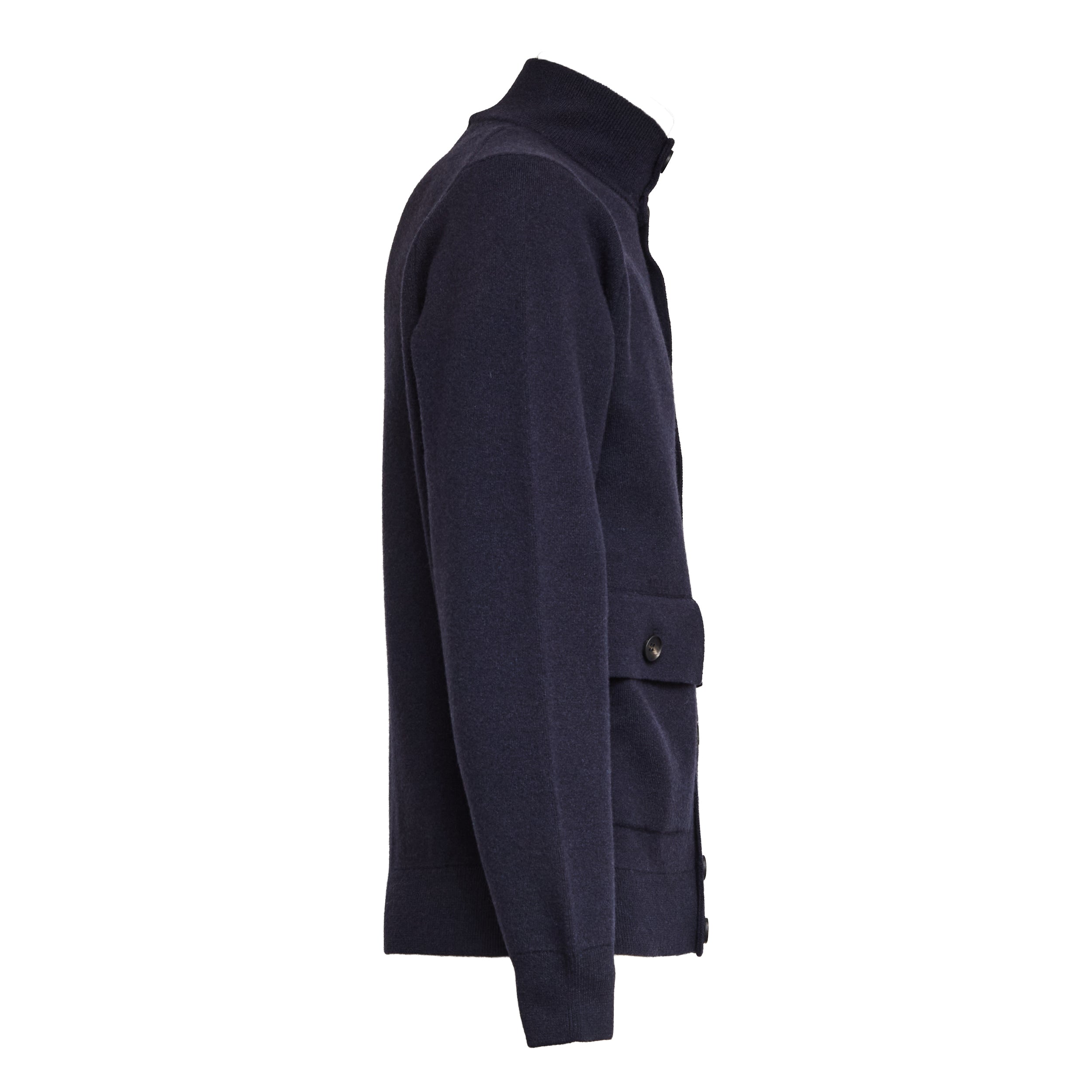 Wool and Cashmere Button-Up Sweater