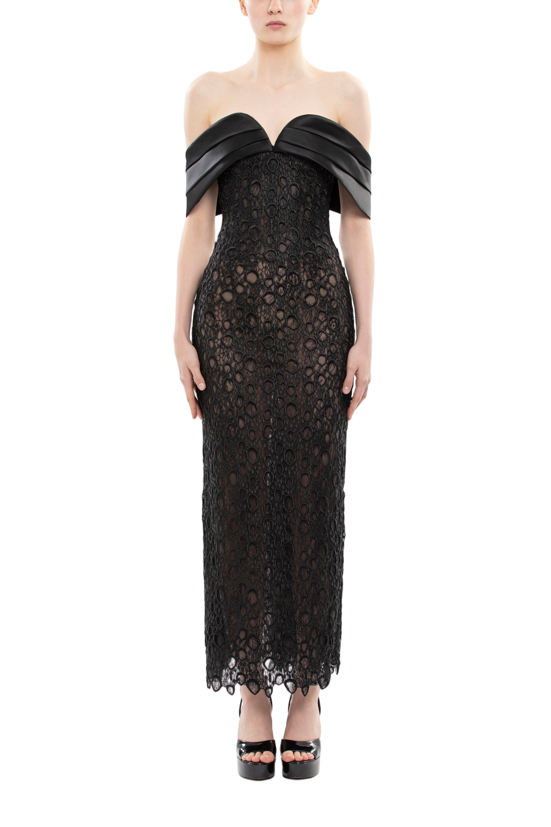 Midi Guipure Dress
