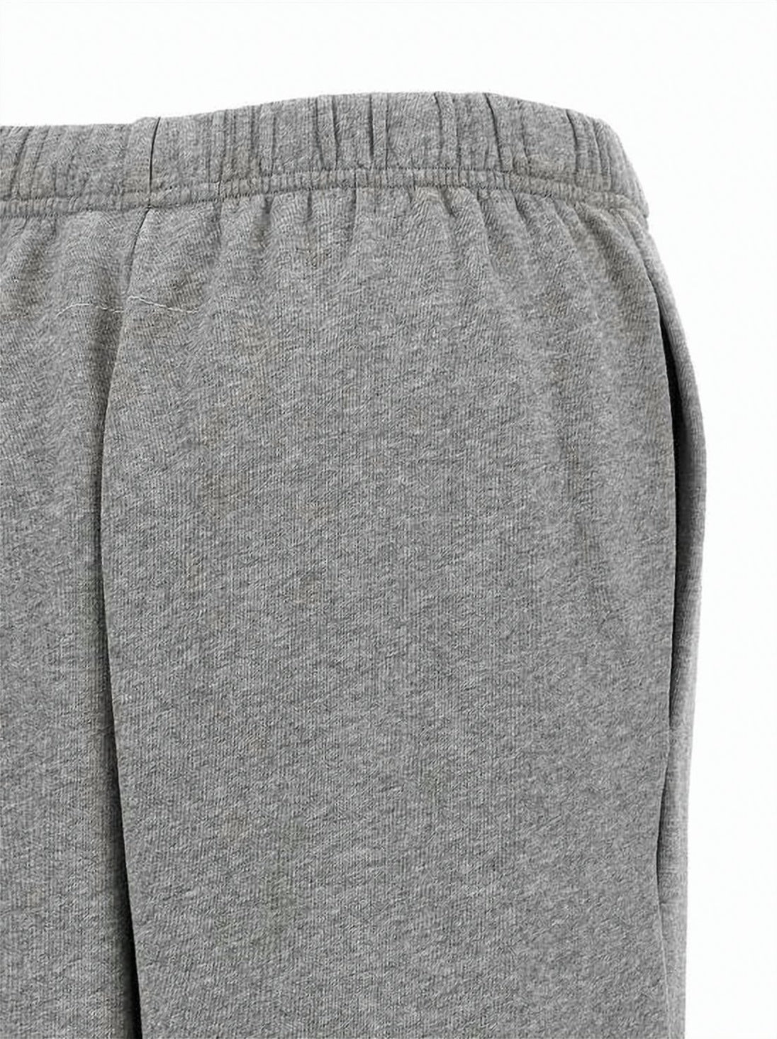 Heathered Grey Track Pants with Elastic Waistband