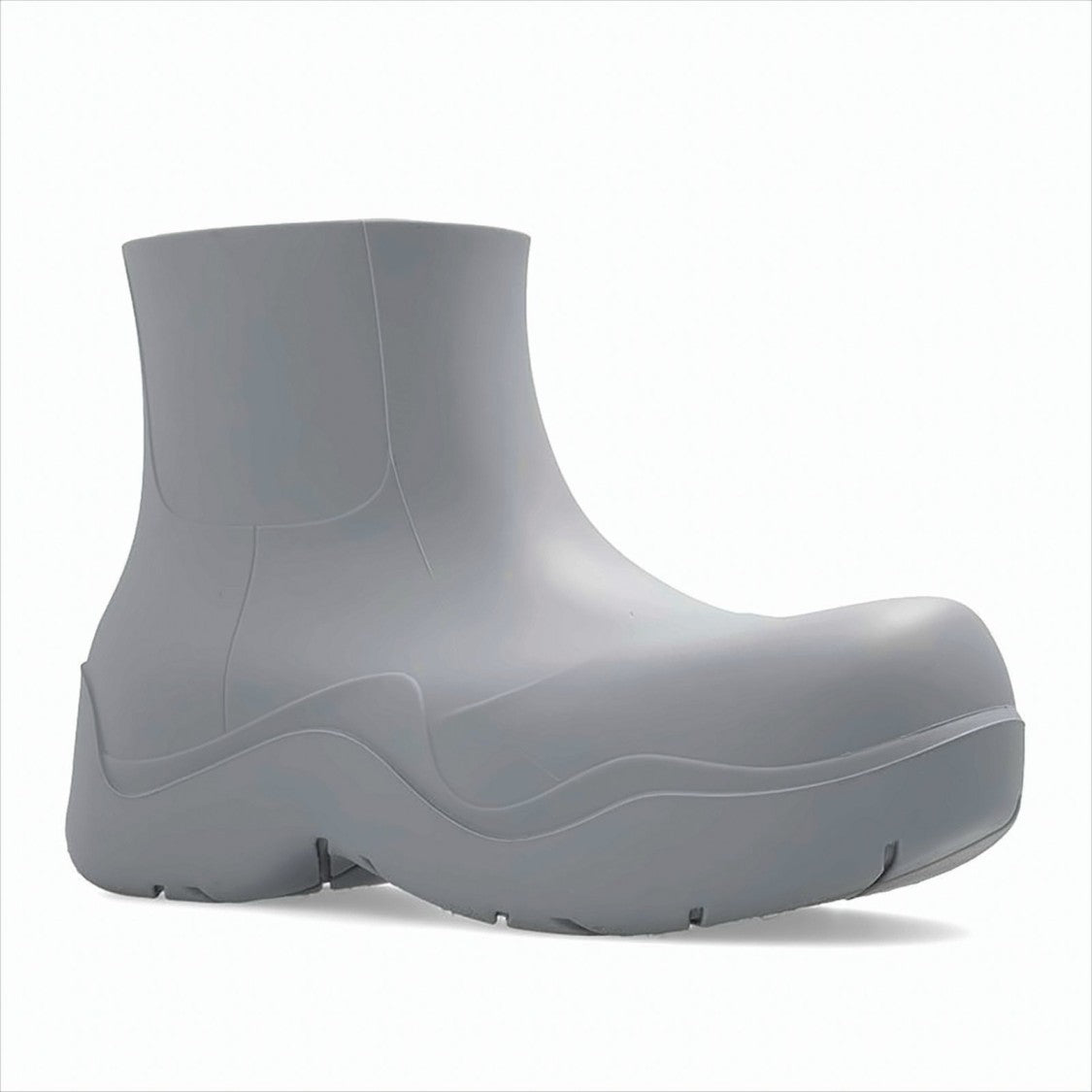 Matte Rubber Ankle Boots