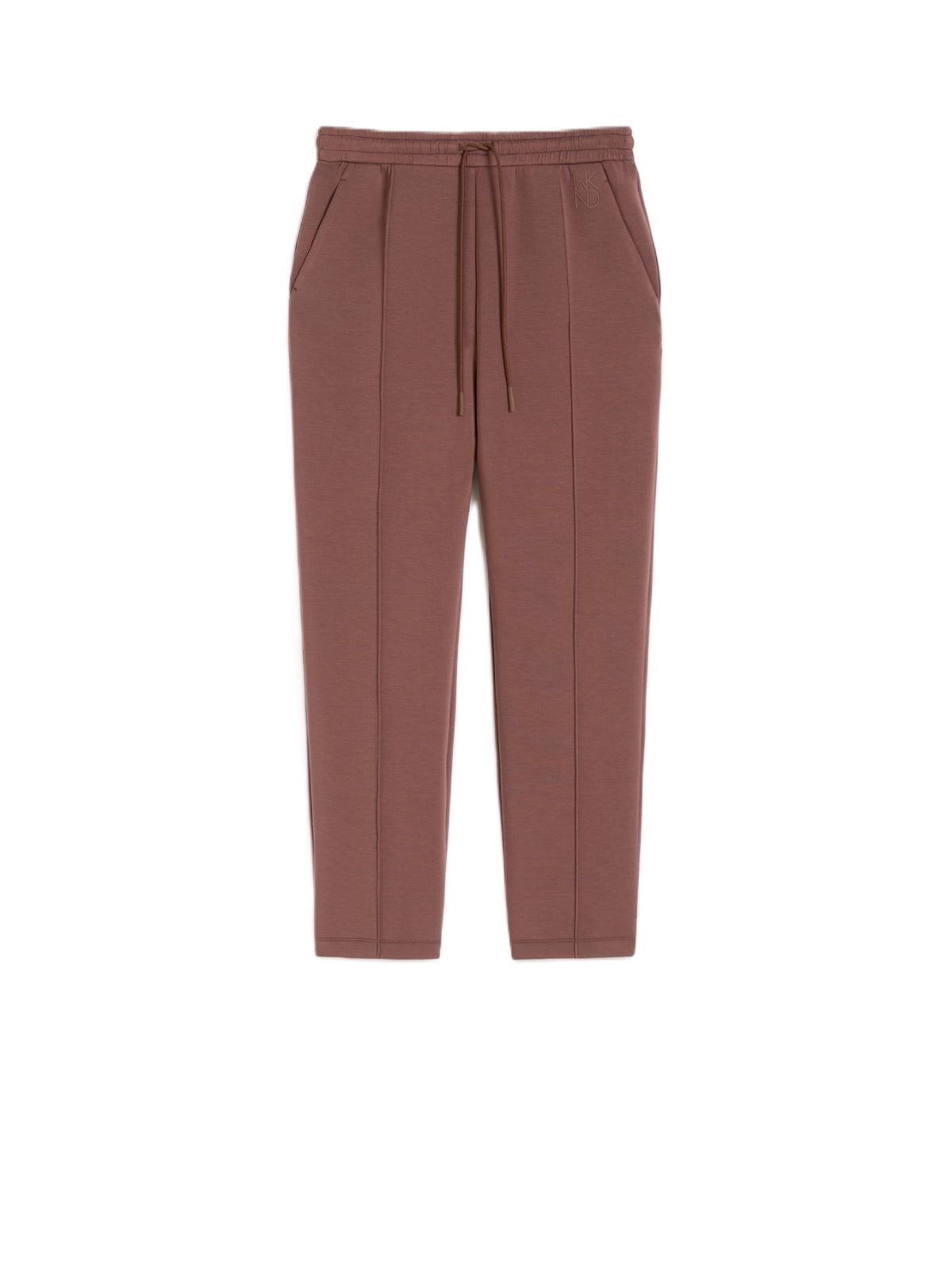Cropped Relaxed Fit Pants with Drawstring Waistband