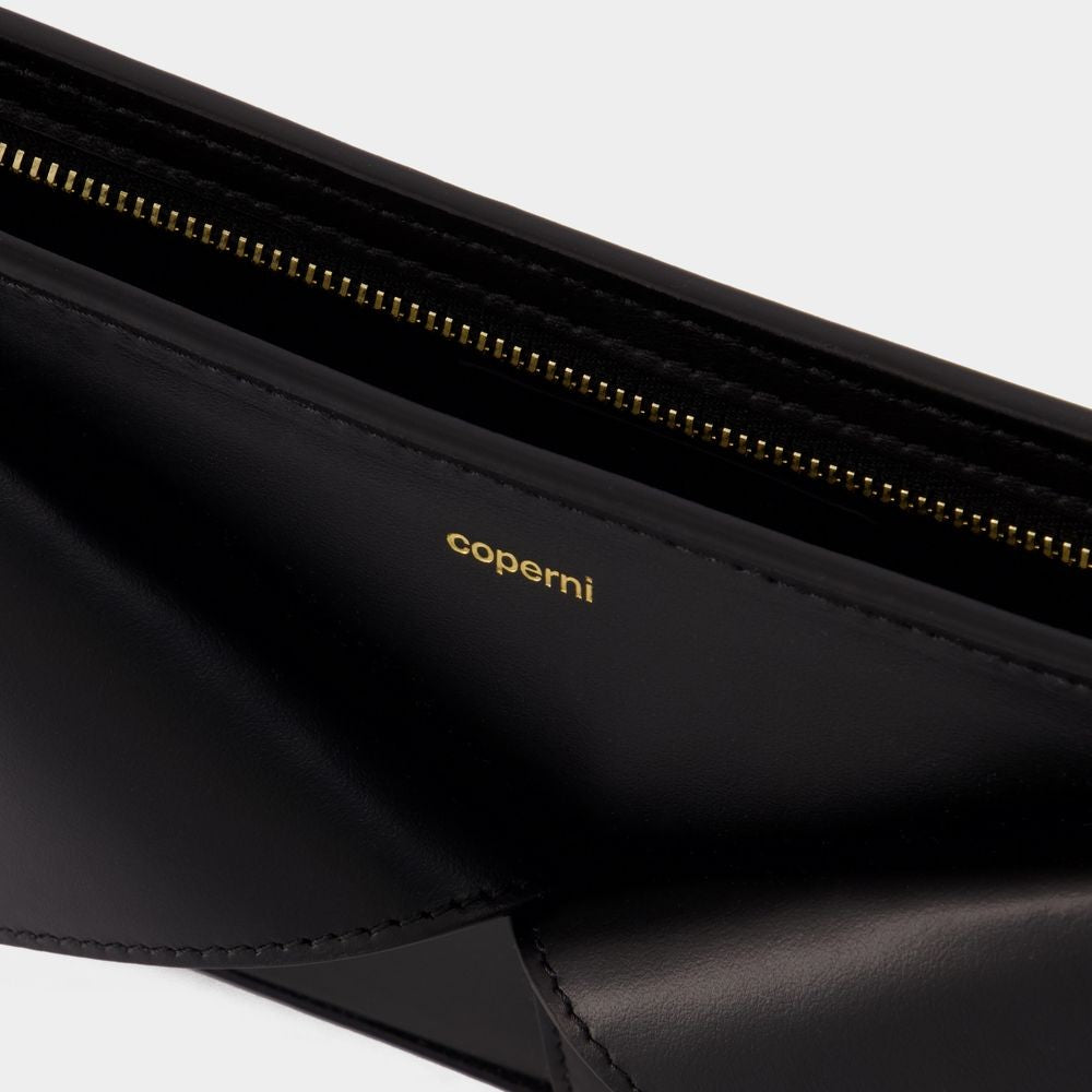 Torba typu Baguette – skórzana – czarna