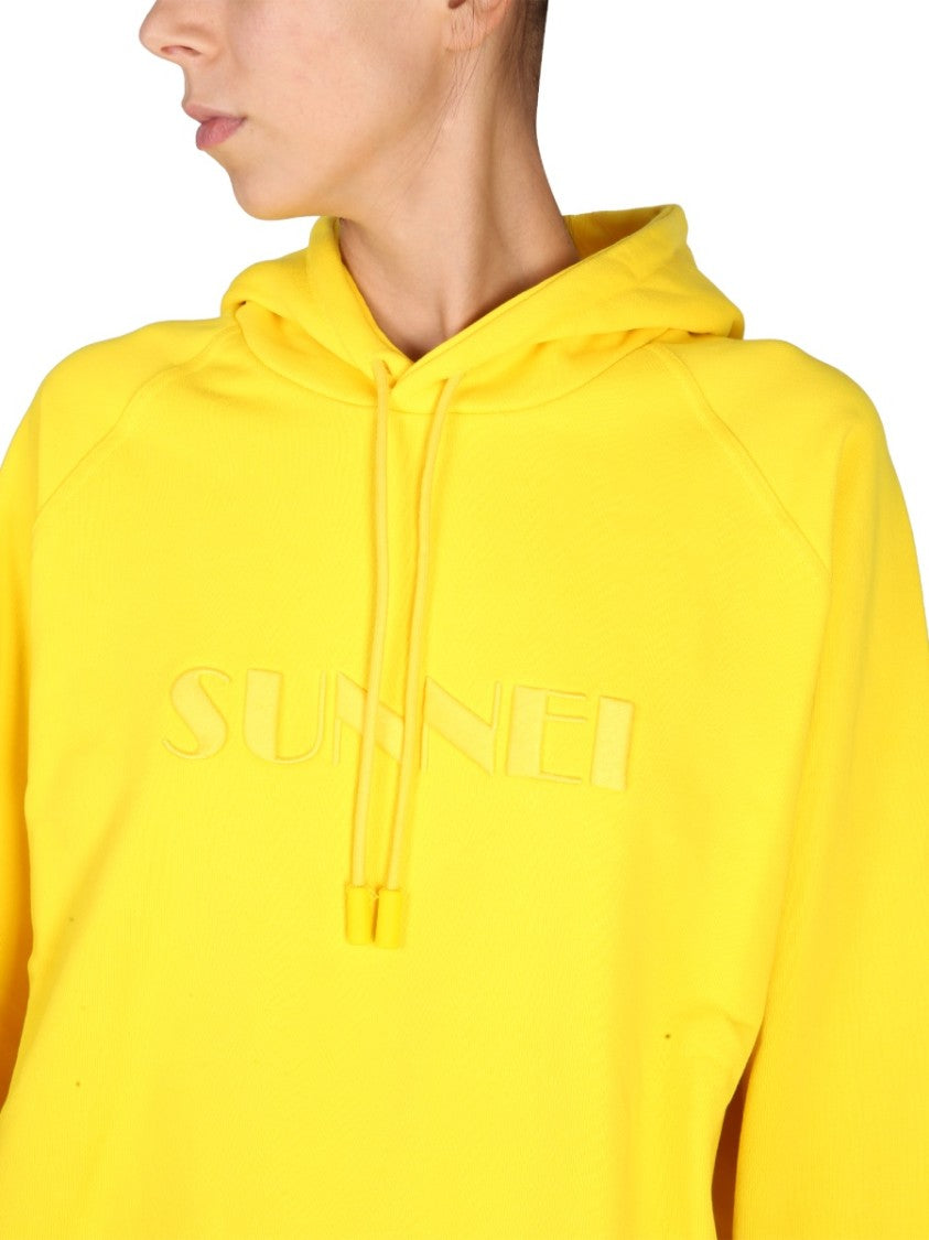 Relaxed-Fit Drawstring Hood Sweatshirt