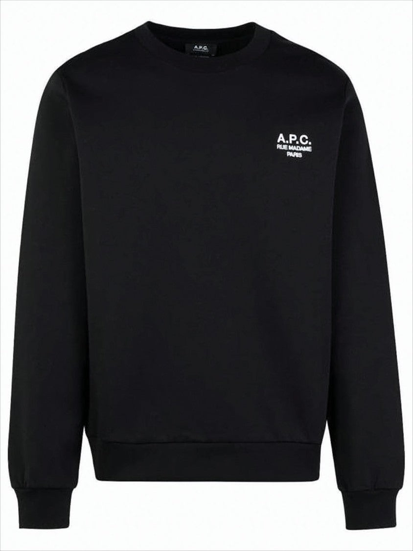 Black Long-Sleeve Crew Neck Sweatshirt