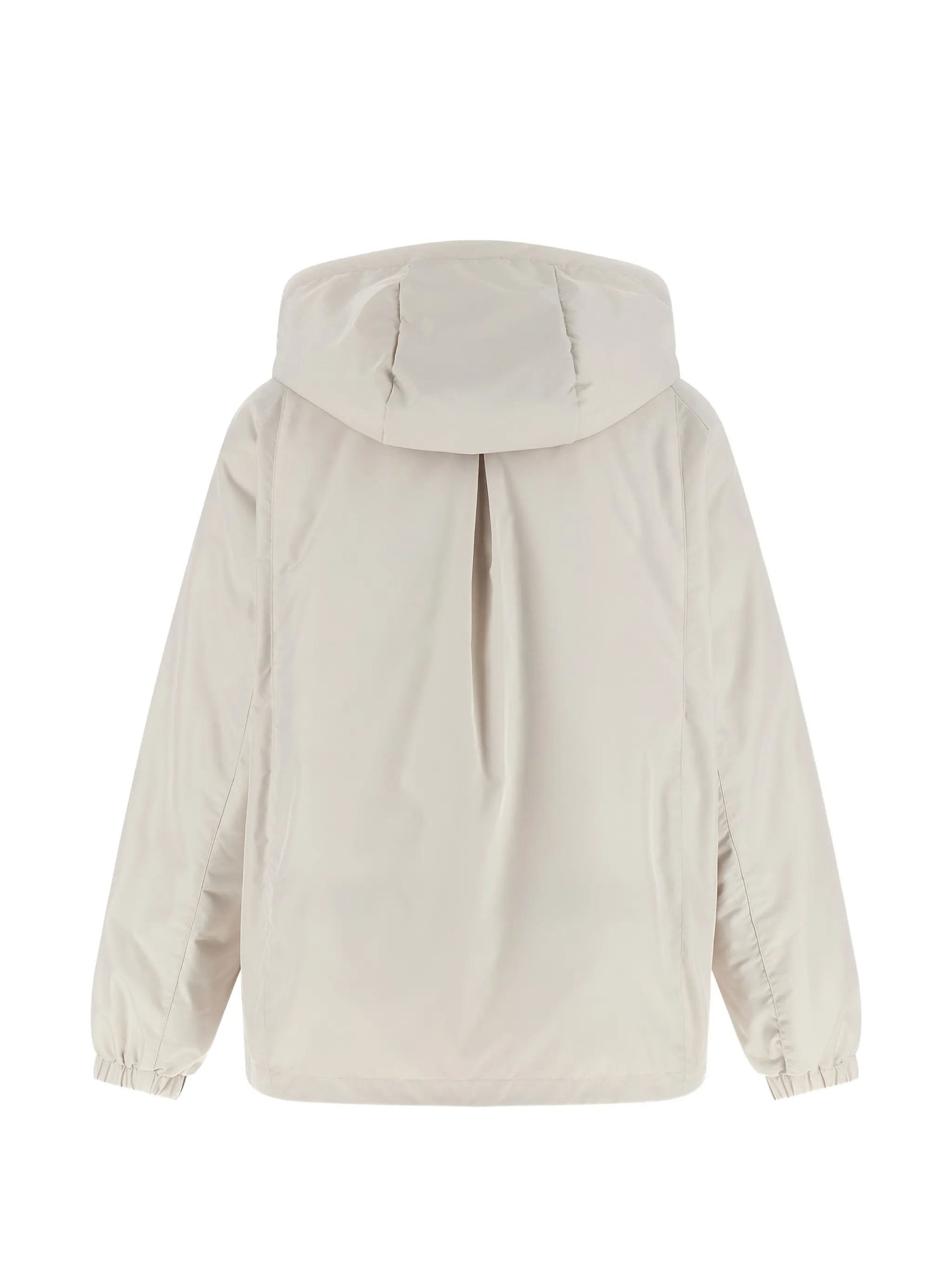 Short Padded Jacket With Detachable Hood Detail