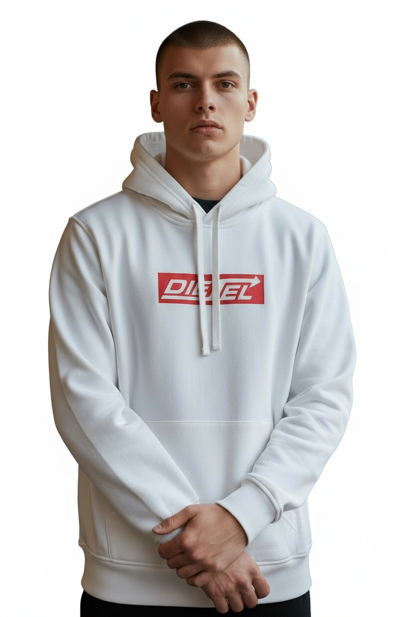 Hooded Sweatshirt with Bold Logo
