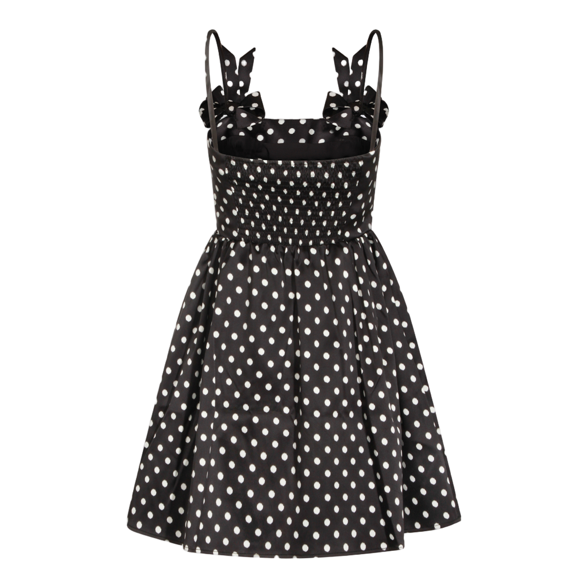Mini Black Polka Dot Dress