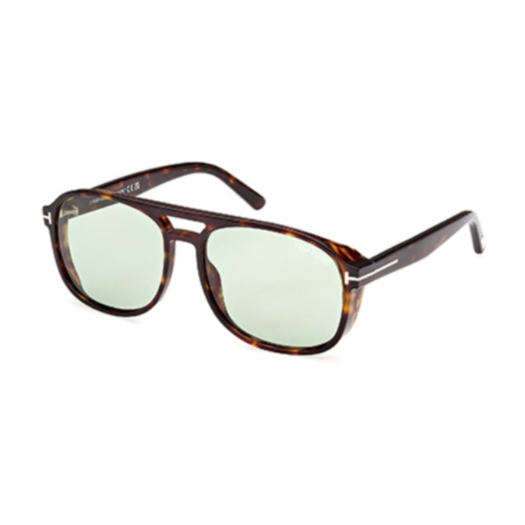 Aviator-Inspired Tortoiseshell Sunglasses with Metallic Accents