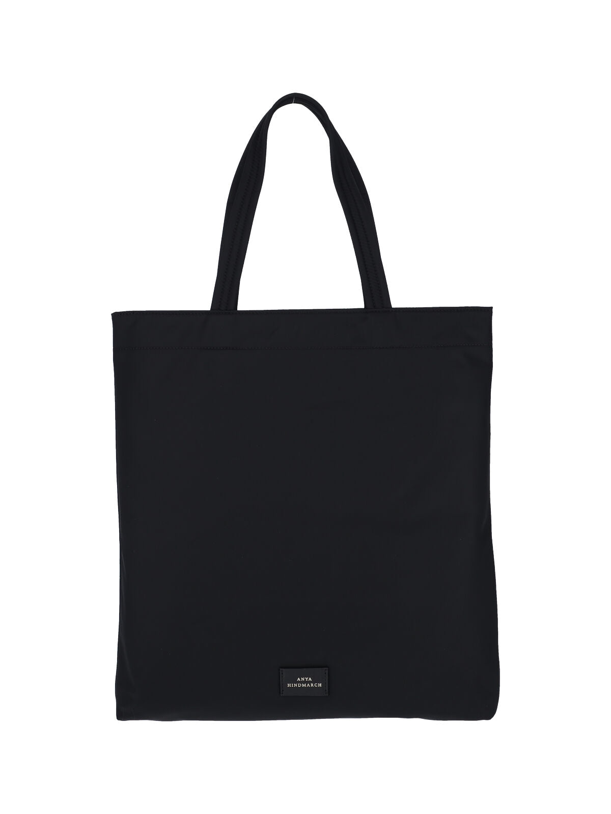 Nylon Tote with Leather Trims