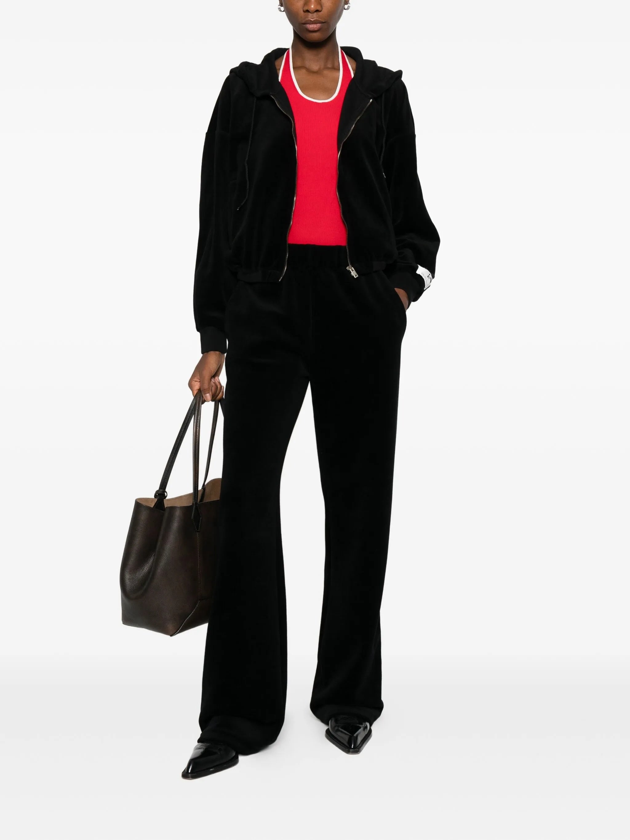 Wide-Leg Cotton Blend Jogging Star Pants