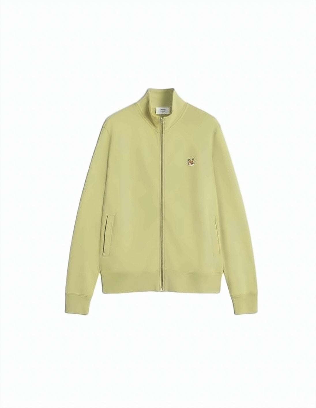 Zip-Up Hoodie in Light Pastel Yellow