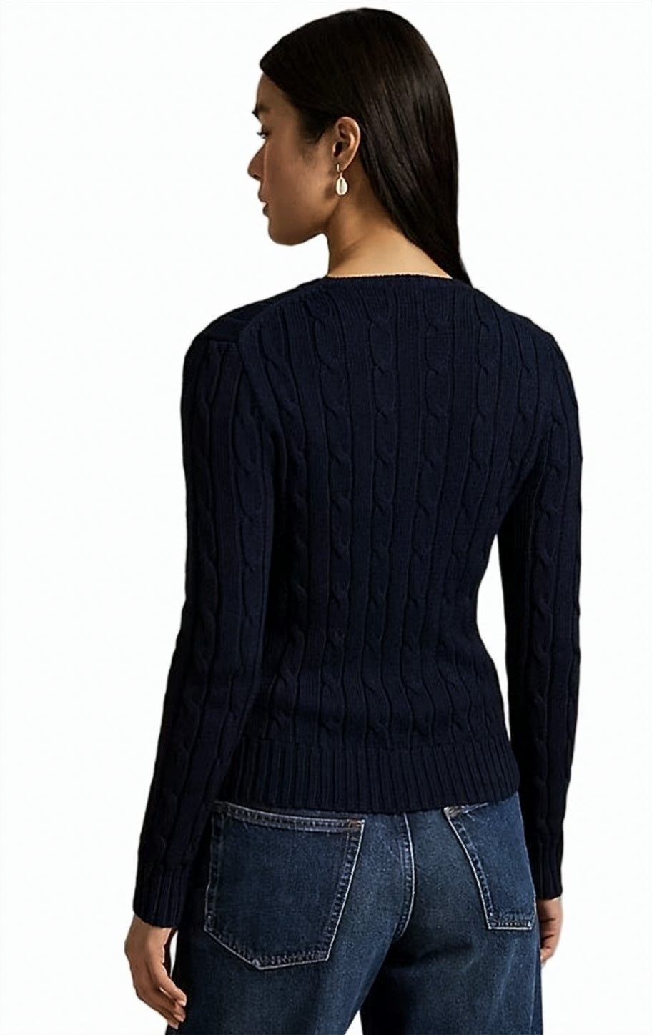 Rinett Cable Knit Cotton Sweater