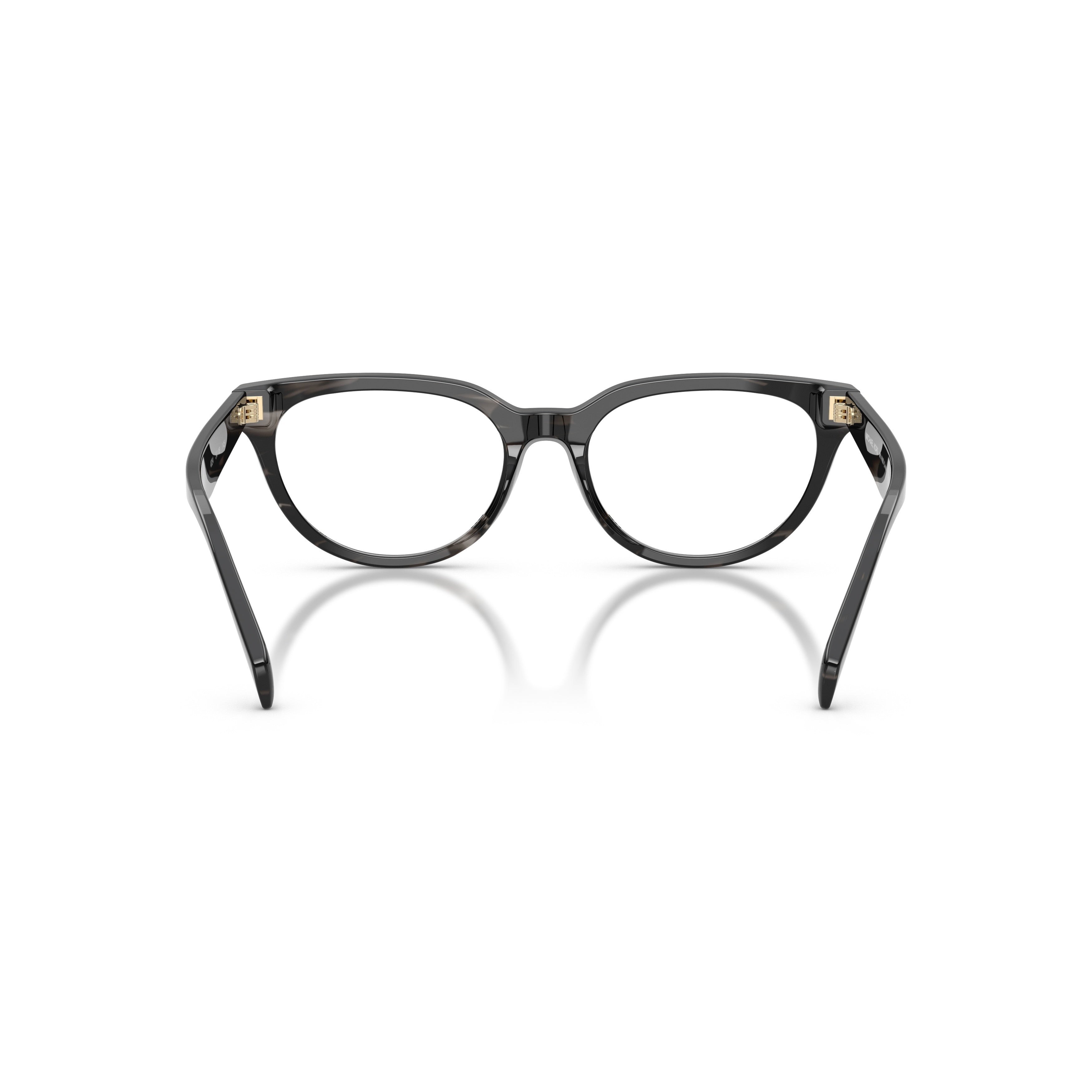 0mk4168d Classic Rounded Frame Eyeglasses with Gold-tone Accents