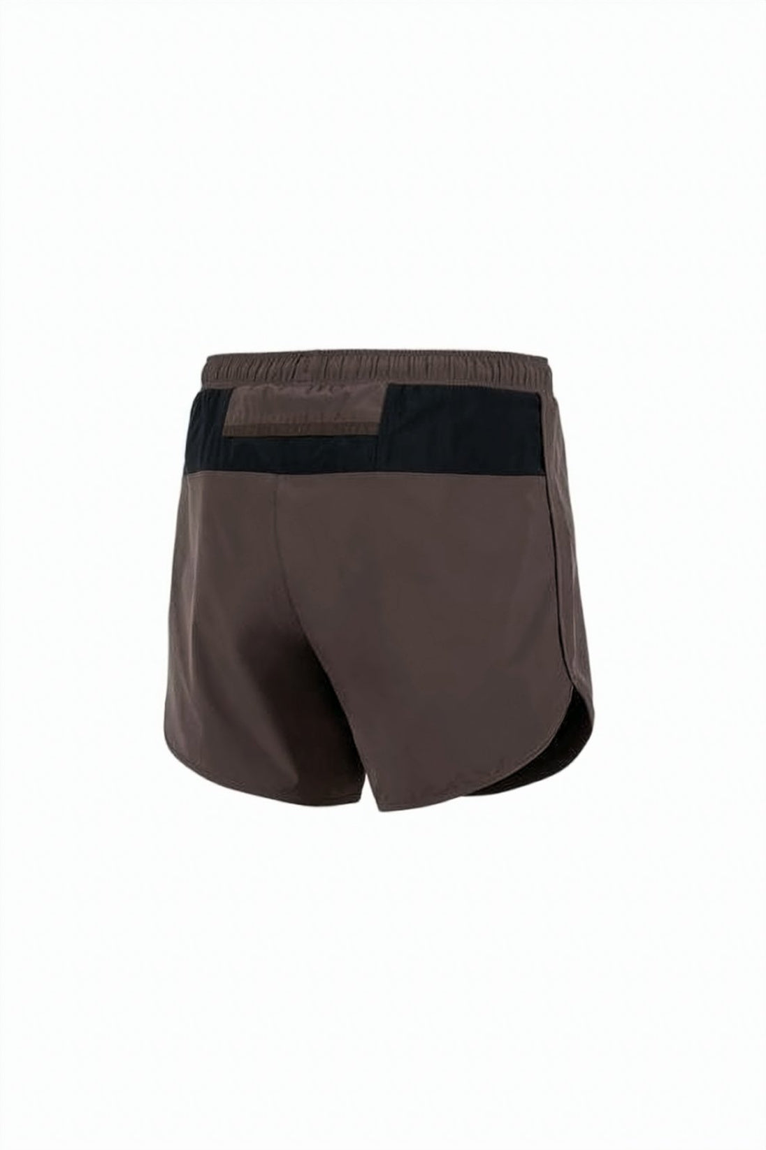 Streamlined Active Shorts with Curved Hem and Adjustable Waistband