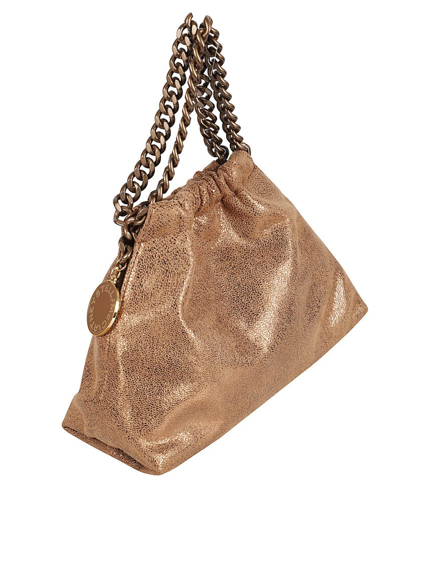 Slouchy Brown Handbag With Metallic Sheen