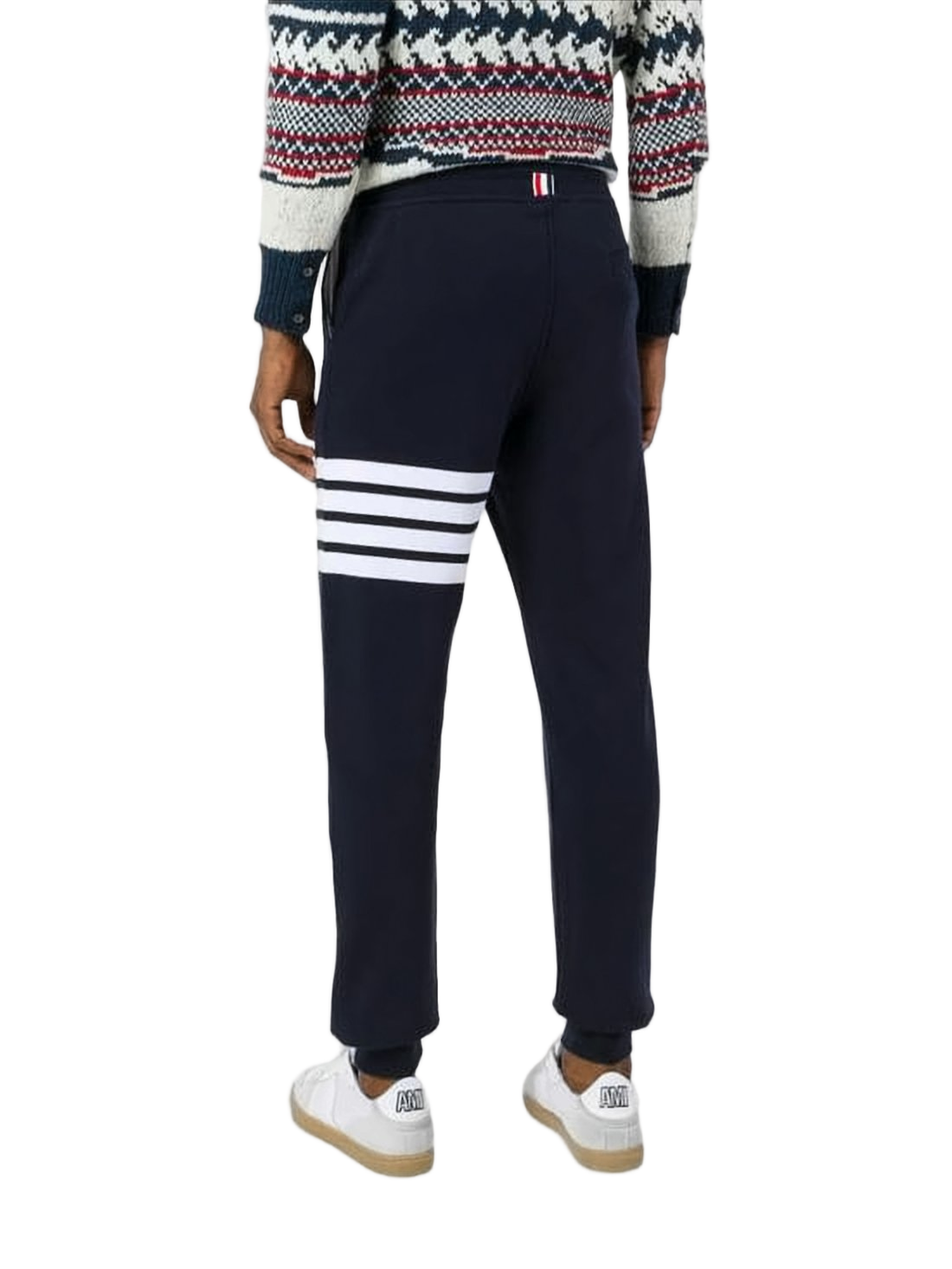 Black Jogger Pants with Distinctive Stripe Detail