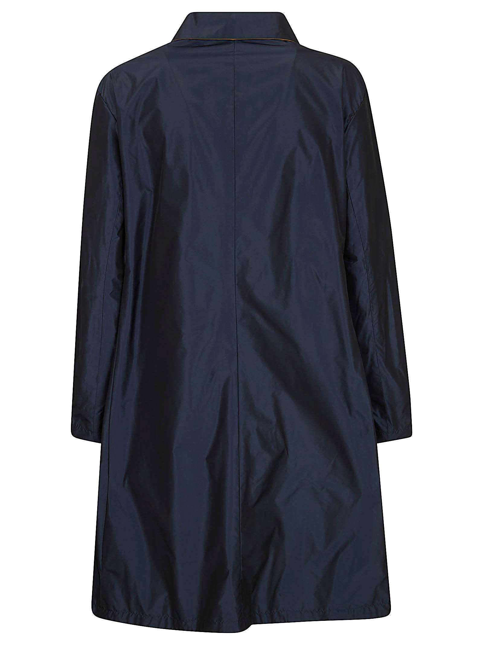 Reversible Blue Polyester Jacket with Design