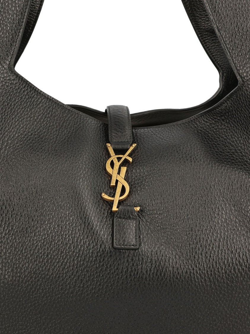 Textured Deerskin Leather Shoulder Bag