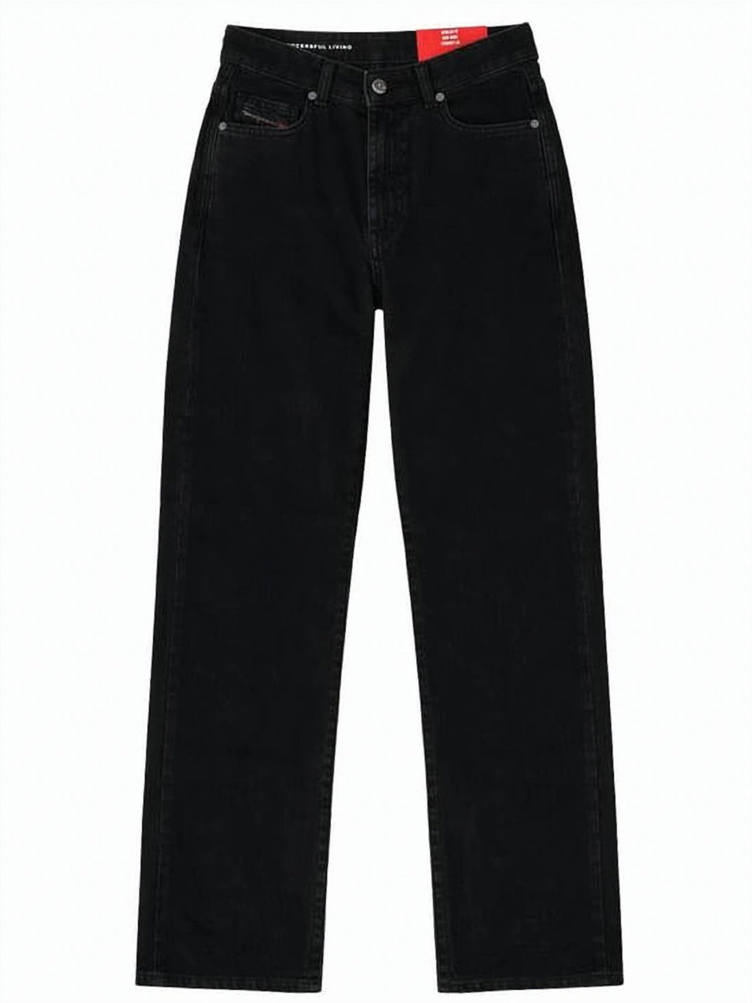 Straight-Leg Denim Pants