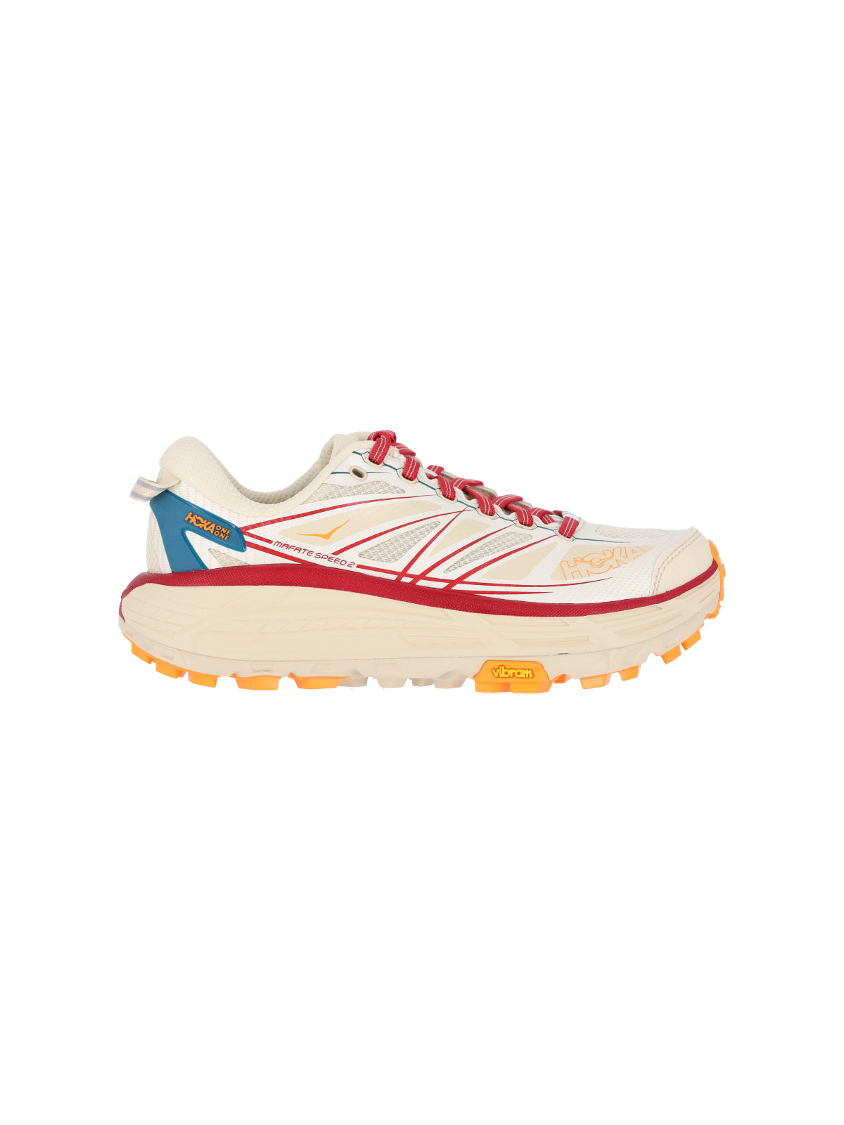 "Mafate Speed 2" Sneakers – Cream/Red/Blue