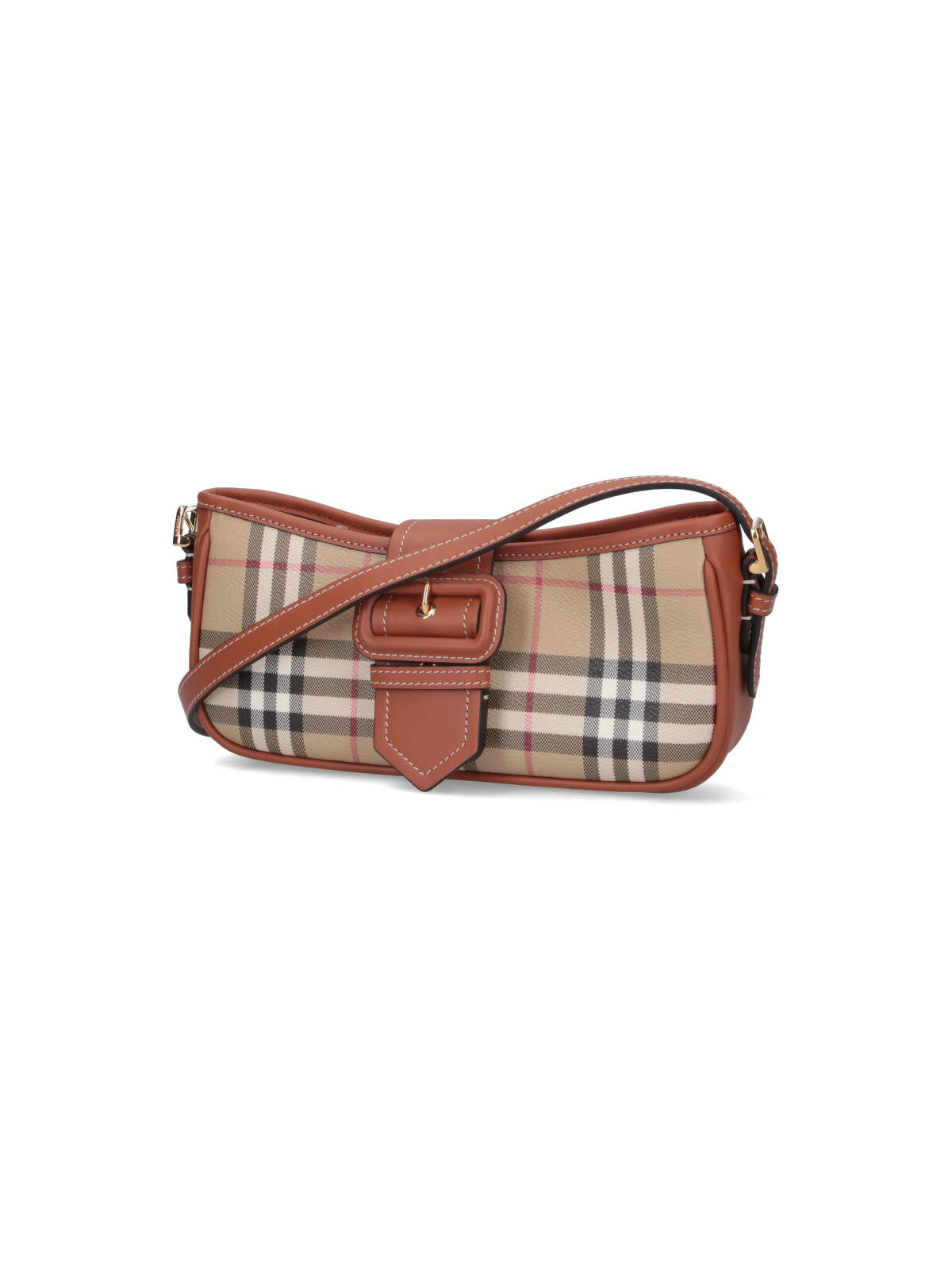 "Sling" Shoulder Bag, In Beige Fabric