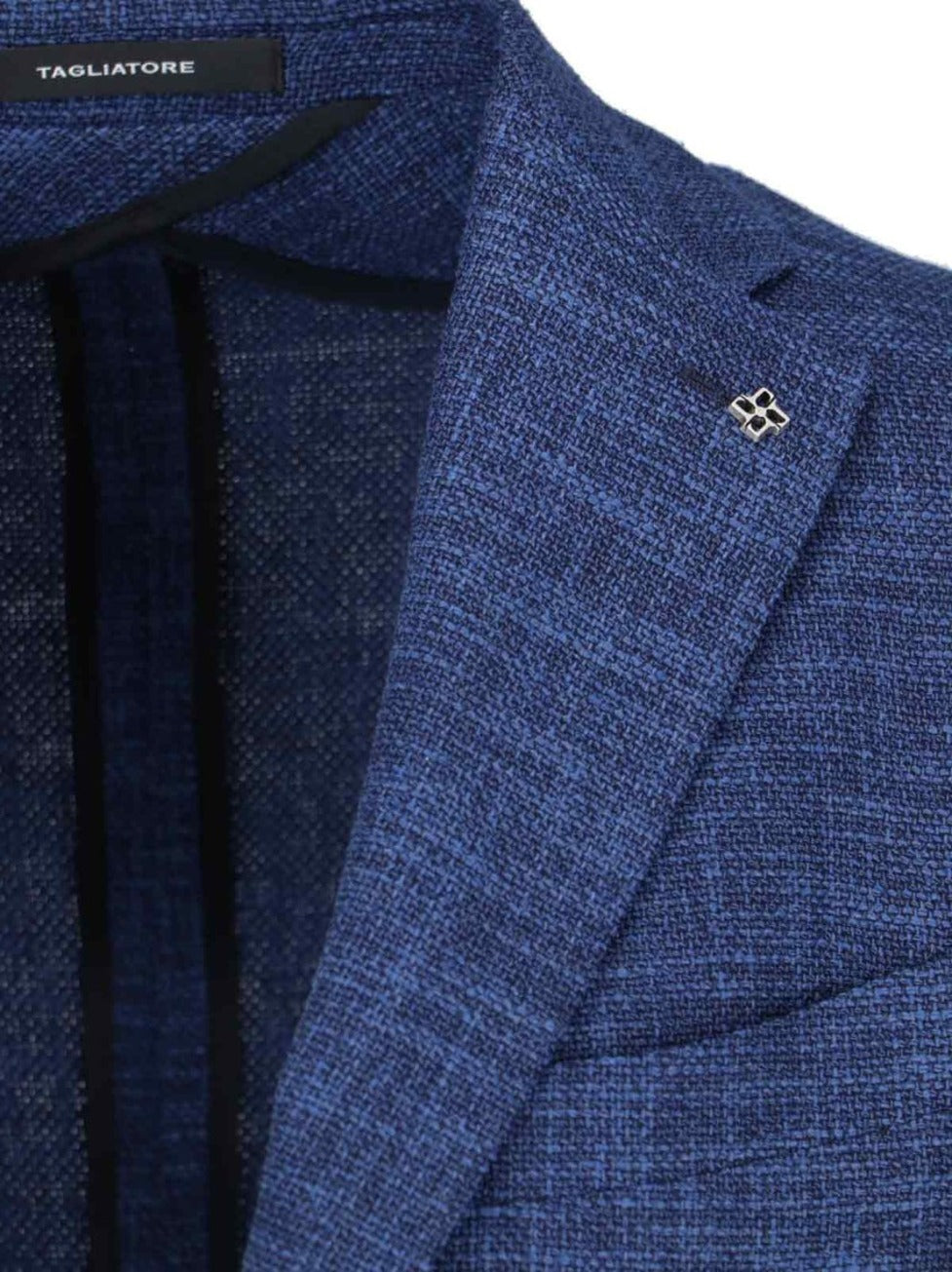 Single-Breasted Blazer – Blue Mélange