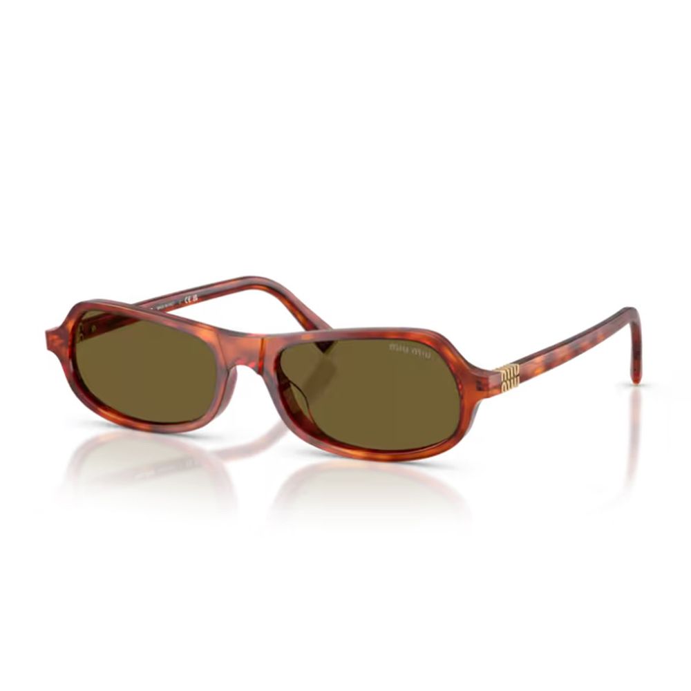 Sculpted Cognac Havana Sunglasses with Retro Flair