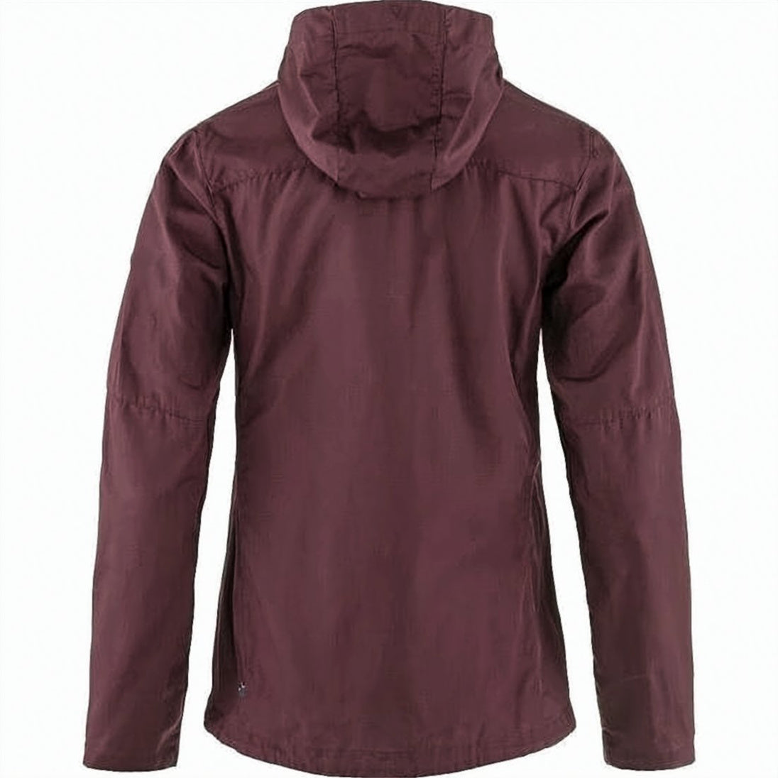 Fitted Burgundy Jacket with High Collar