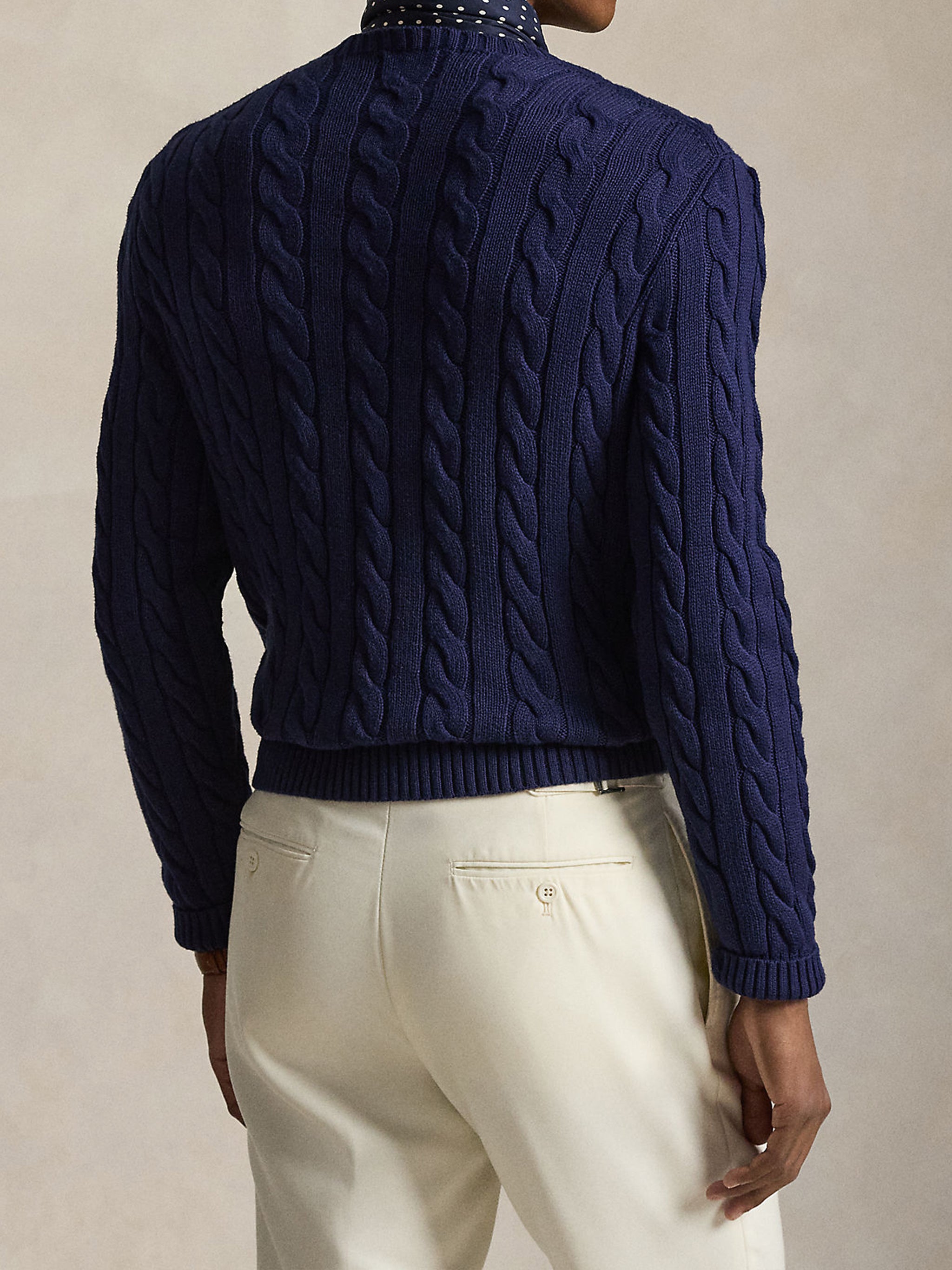 Cable-Knit Cotton Sweater