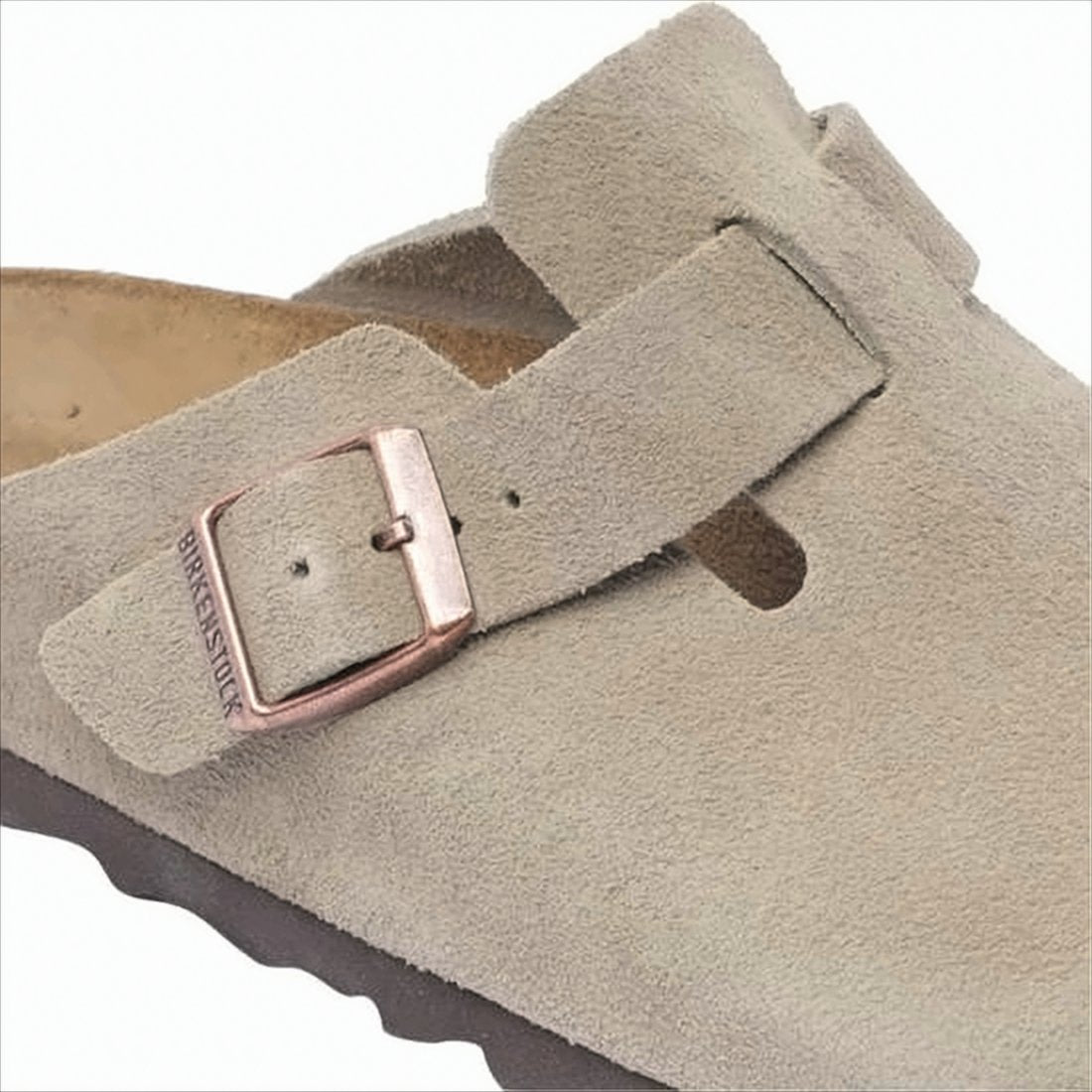 Suede Mule Slipper with Adjustable Metallic Buckle