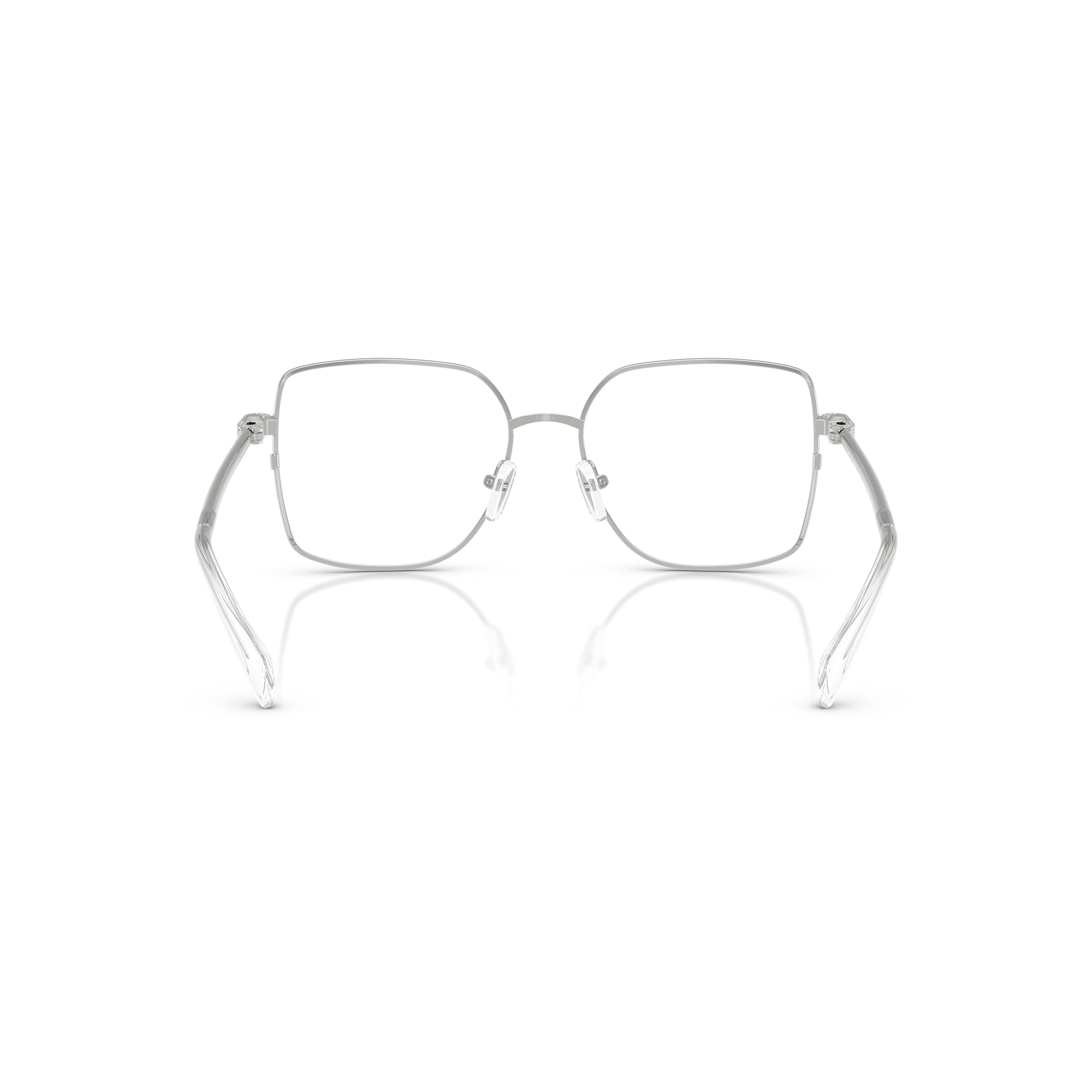 0mk3091b Square-Shaped Silver Metal Eyeglasses with Minimalist Design