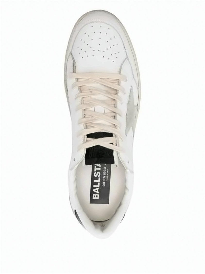 Low-Top Sneakers with Distressed Rubber Sole