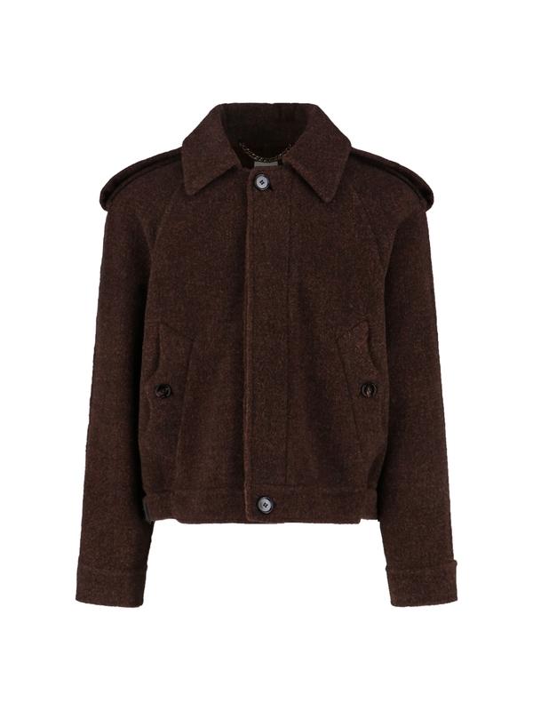 Cropped Structured Brown Foxhill Jacket
