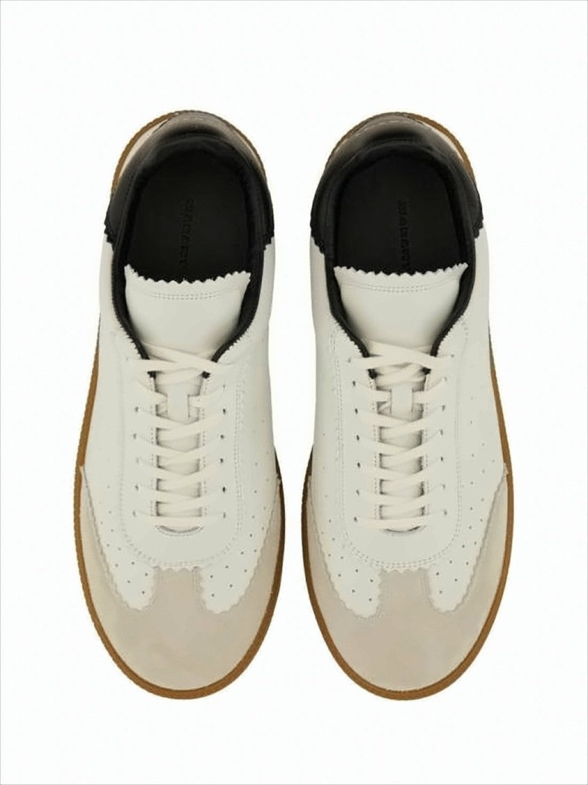 Low-Top Sneakers with Suede Accents