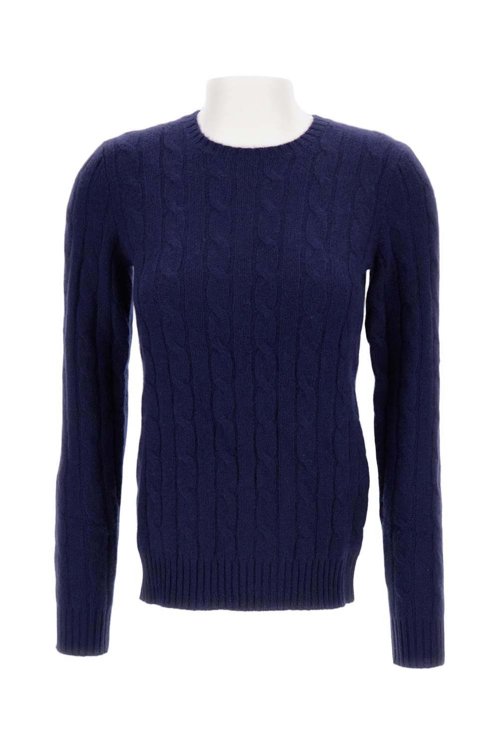Cable Knit Crewneck Pullover With Timeless Design