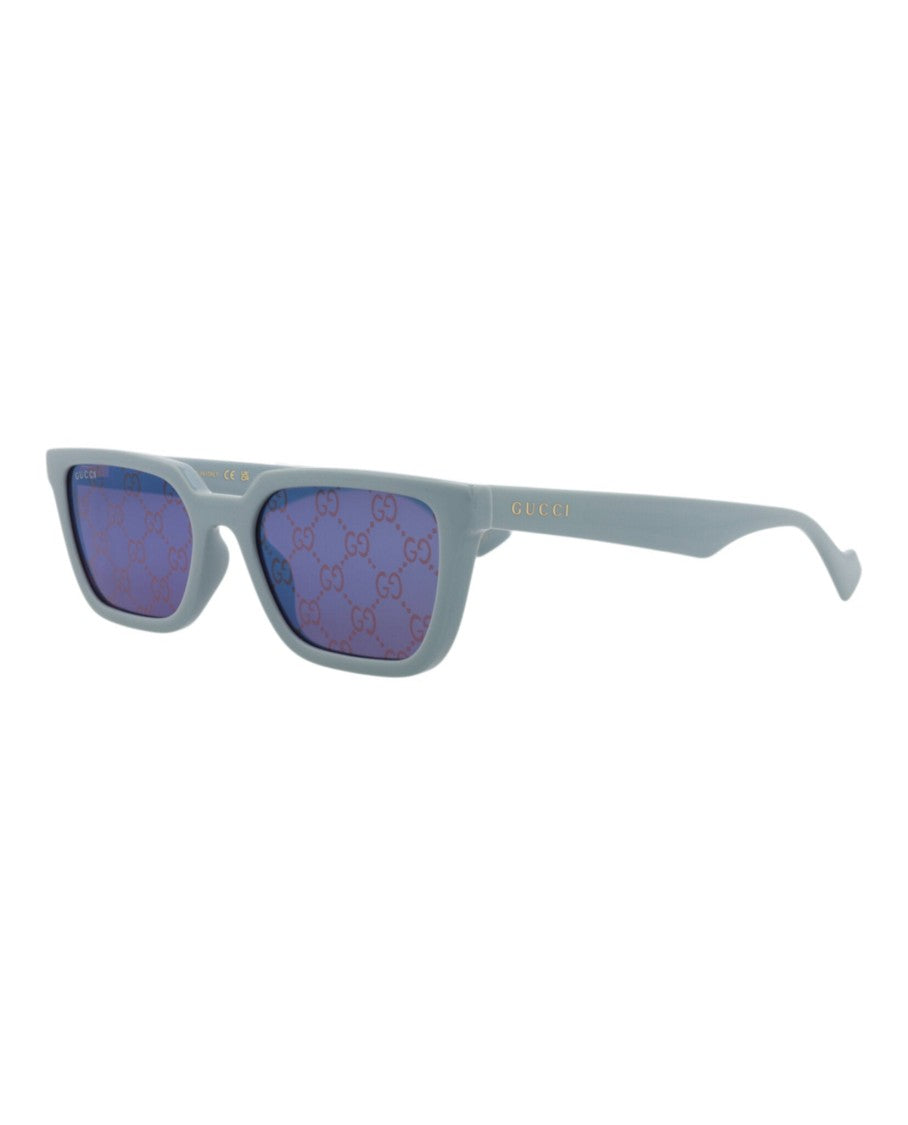 Square-Frame Injection Sunglasses