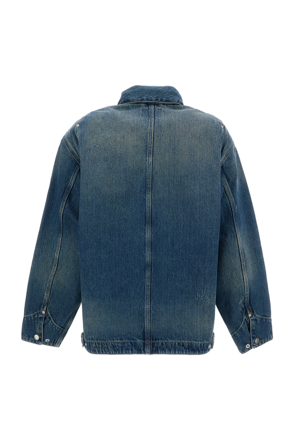 Boxy Denim Jacket with Reinforced Pockets
