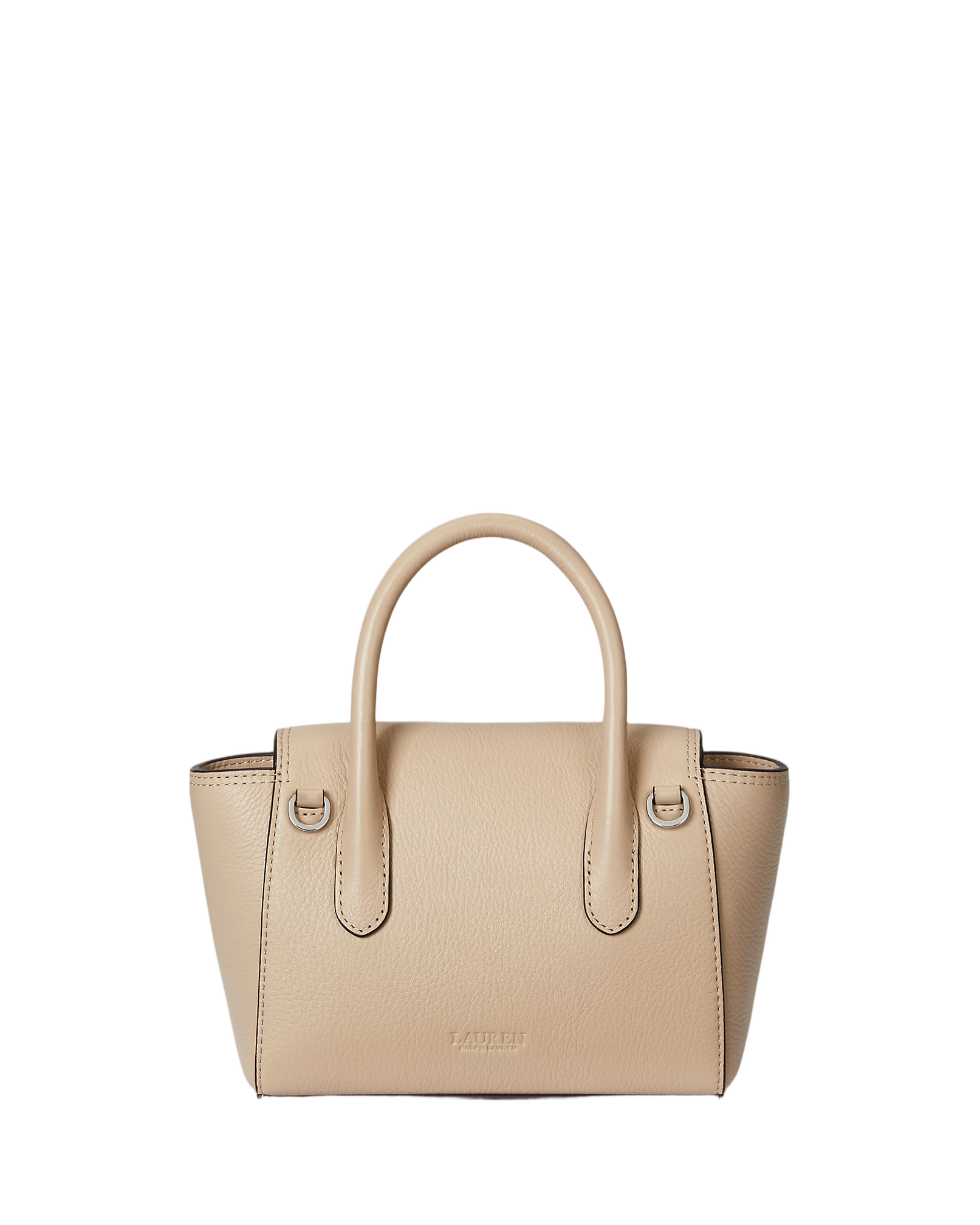 Structured Sand Dune Leather Satchel