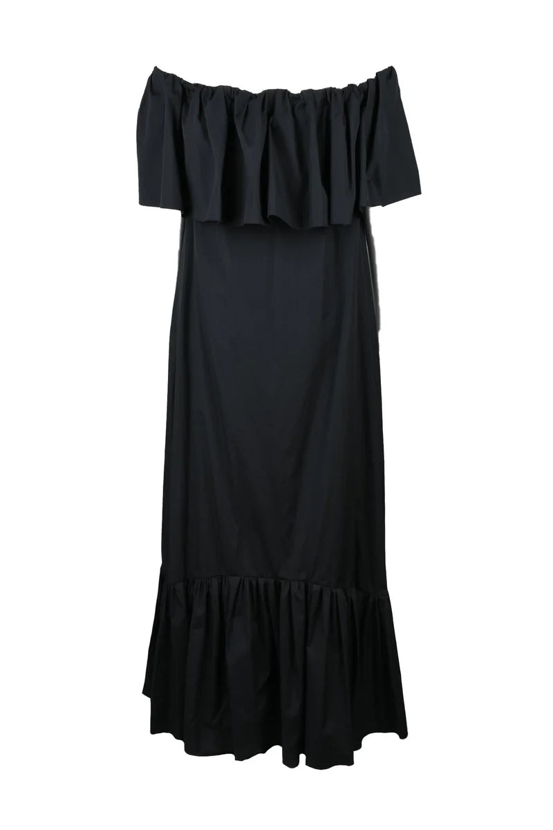 Petali Long Dress - Black