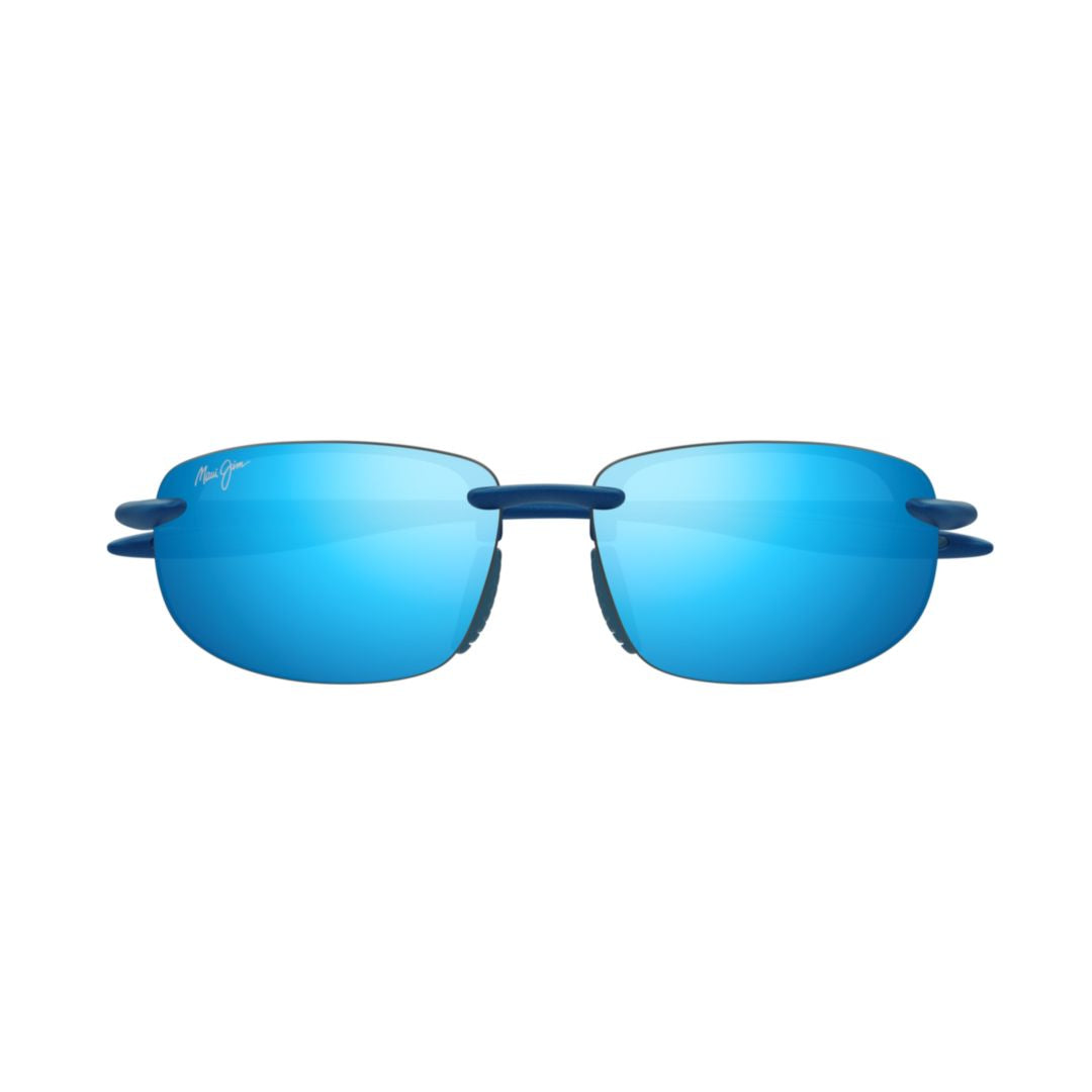 Hookipa Ultra Af Rimless Blue Mirrored Sunglasses with Adjustable Nose Pads