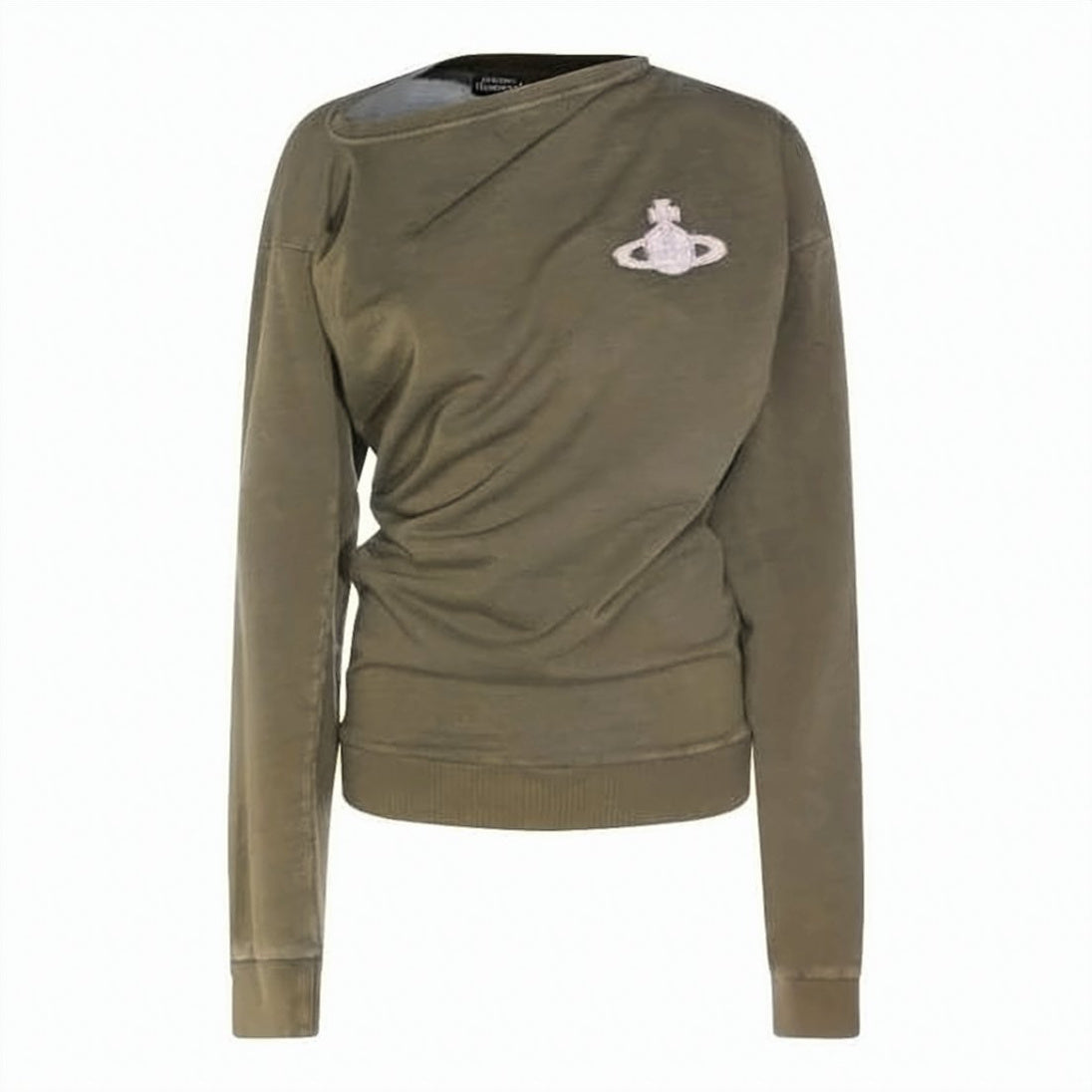 Relaxed-Fit Long-Sleeve Shirt With Bold Graphic Emblem